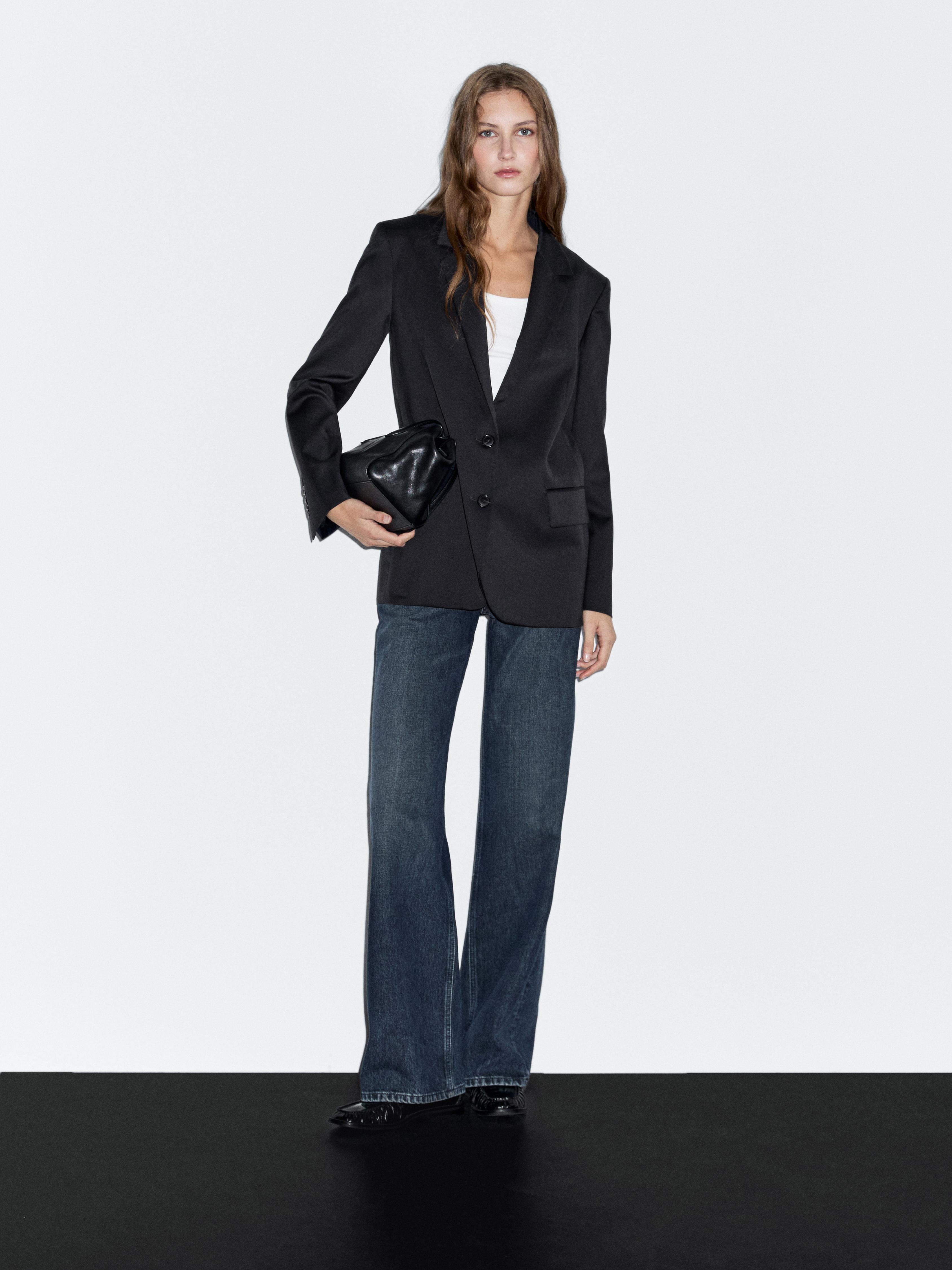 100% extra fine two-button blazer