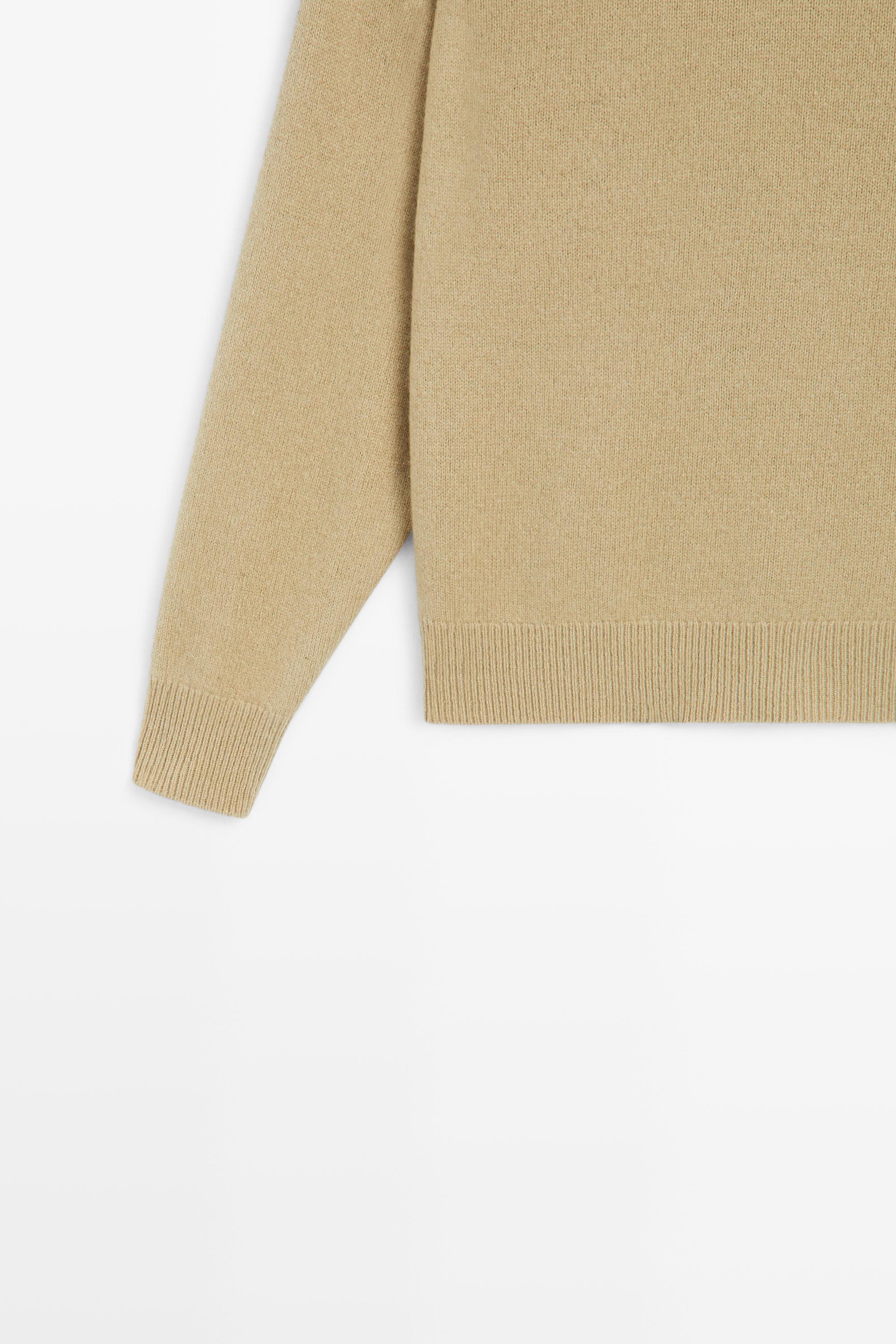 Massimo Dutti %100 yün bisiklet yaka triko kazak