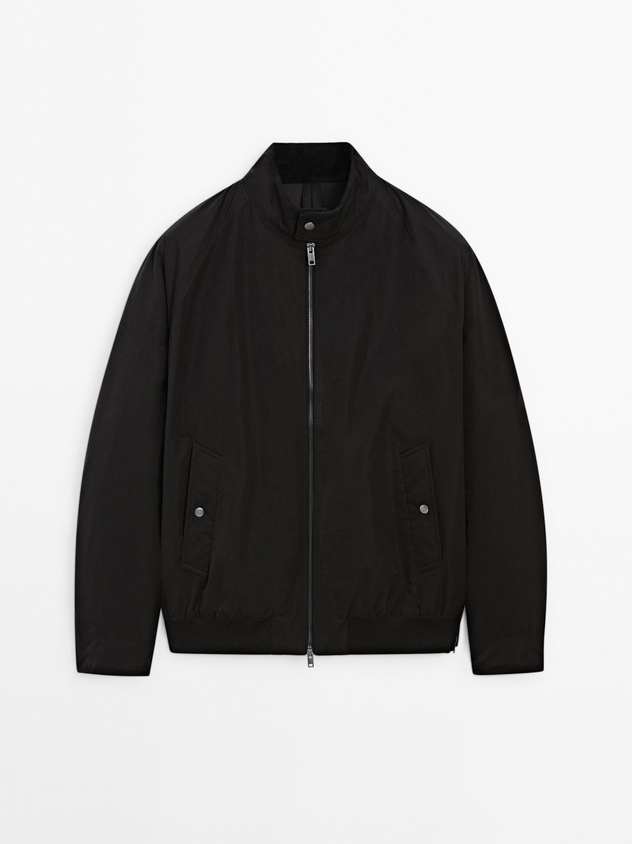 Massimo Dutti - Herre - Bomberjakke - Sort - M