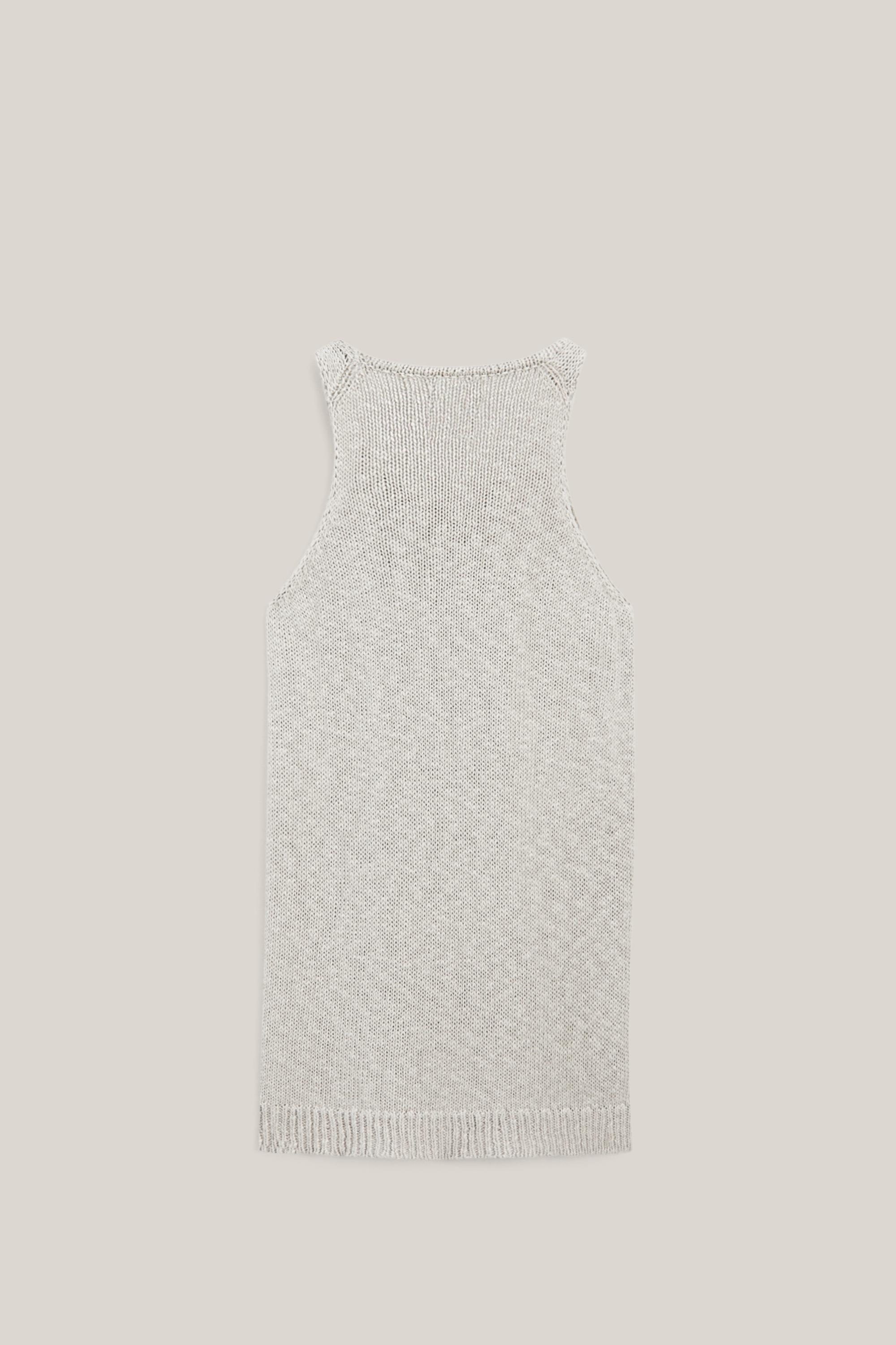 Long top with side vents - LIMITED EDITION — Pearl grey