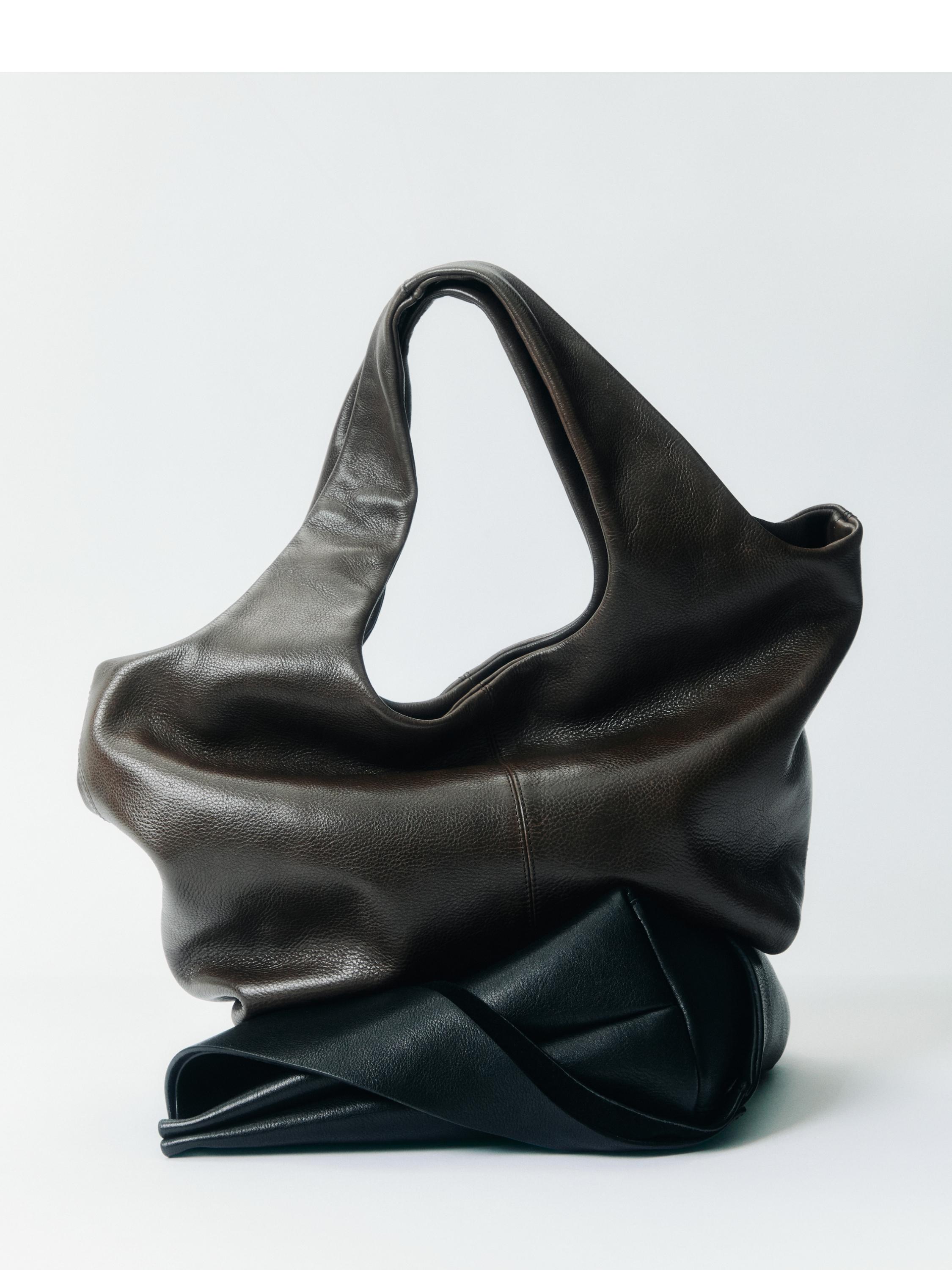 Medium nappa leather bag — BROWN