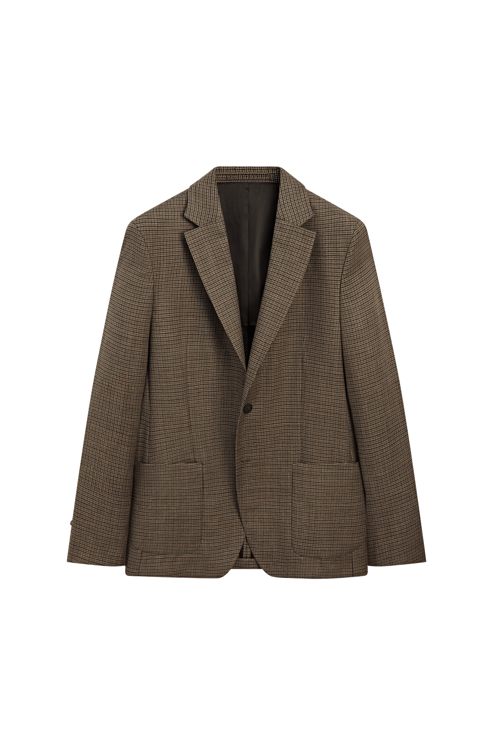 100% wool houndstooth blazer