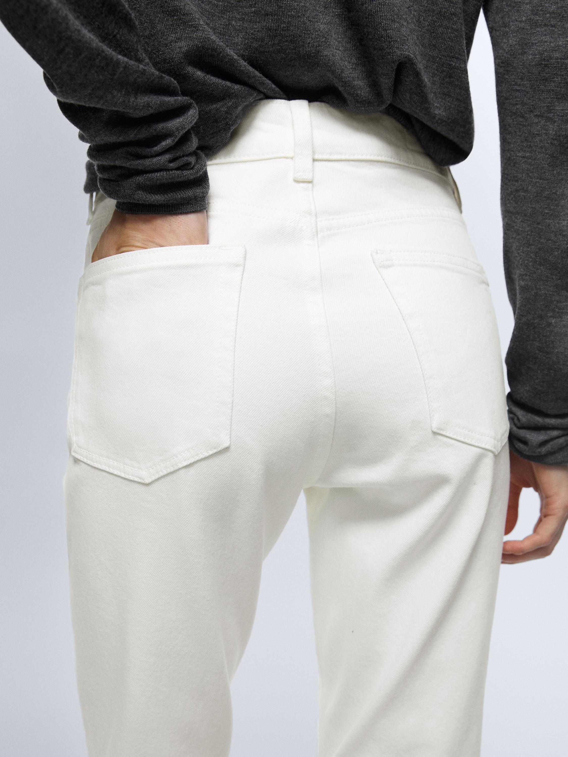 Jean slim cropped mid-rise