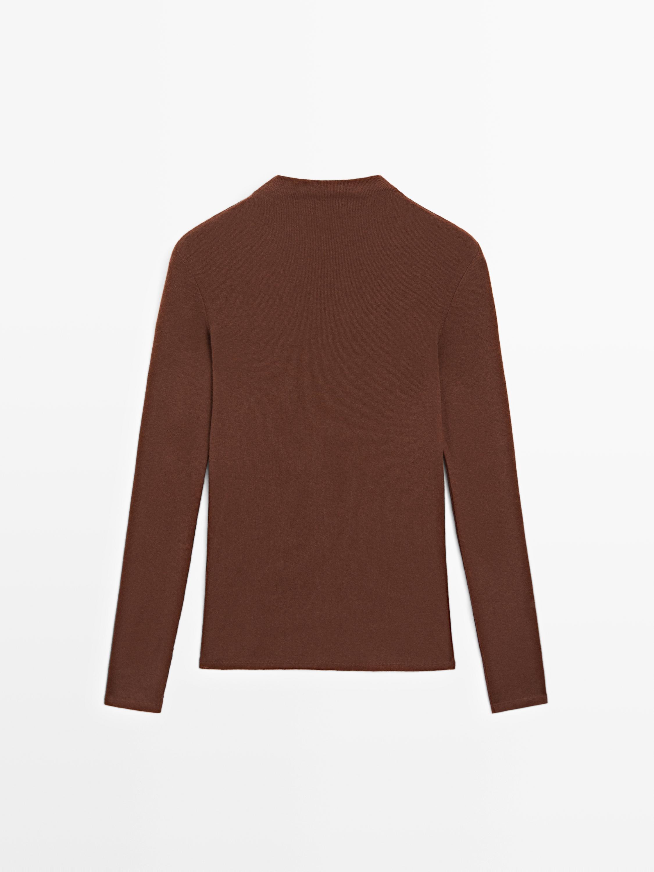Long sleeve T-shirt with seam detail