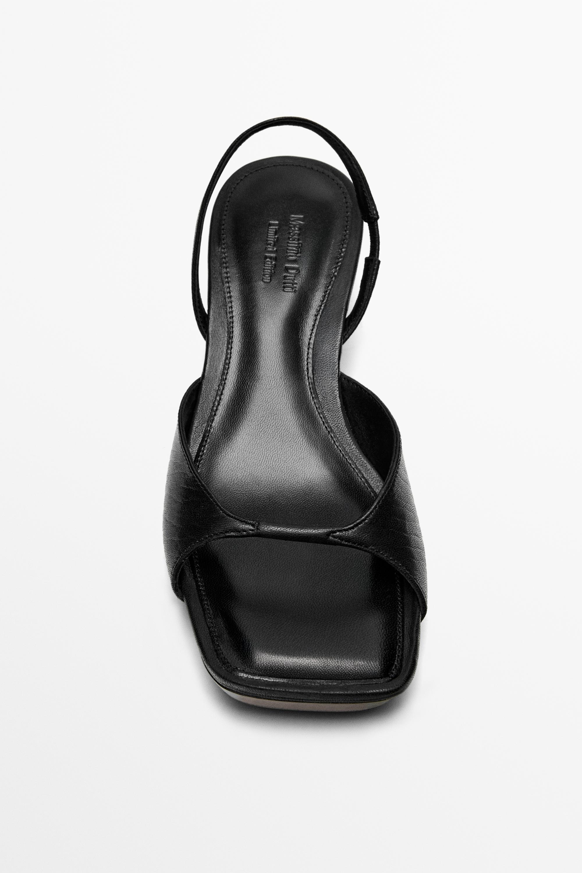 Wood heel sandal - Limited edition — BLACK