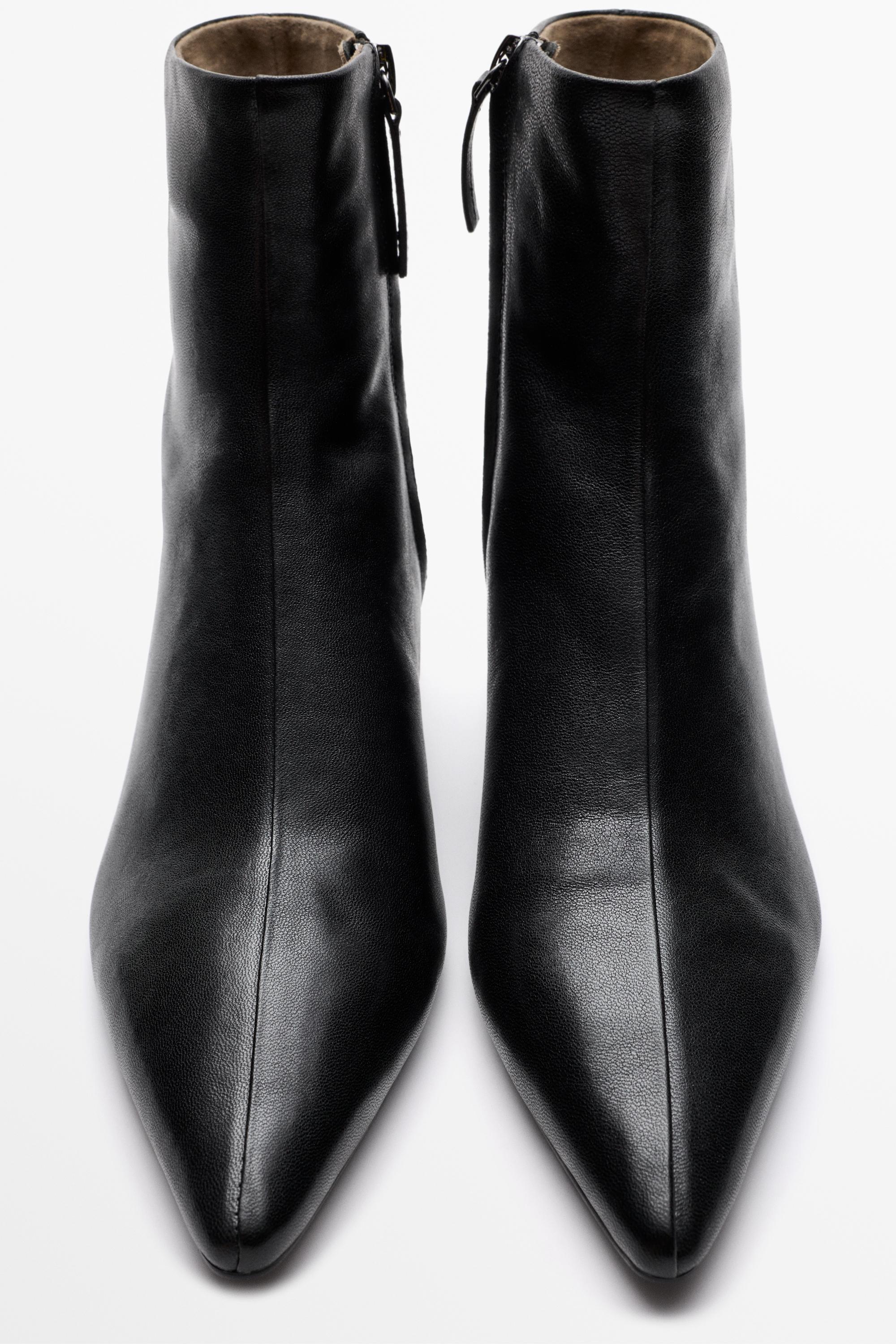 Low heel leather ankle boot - thumbnail 5