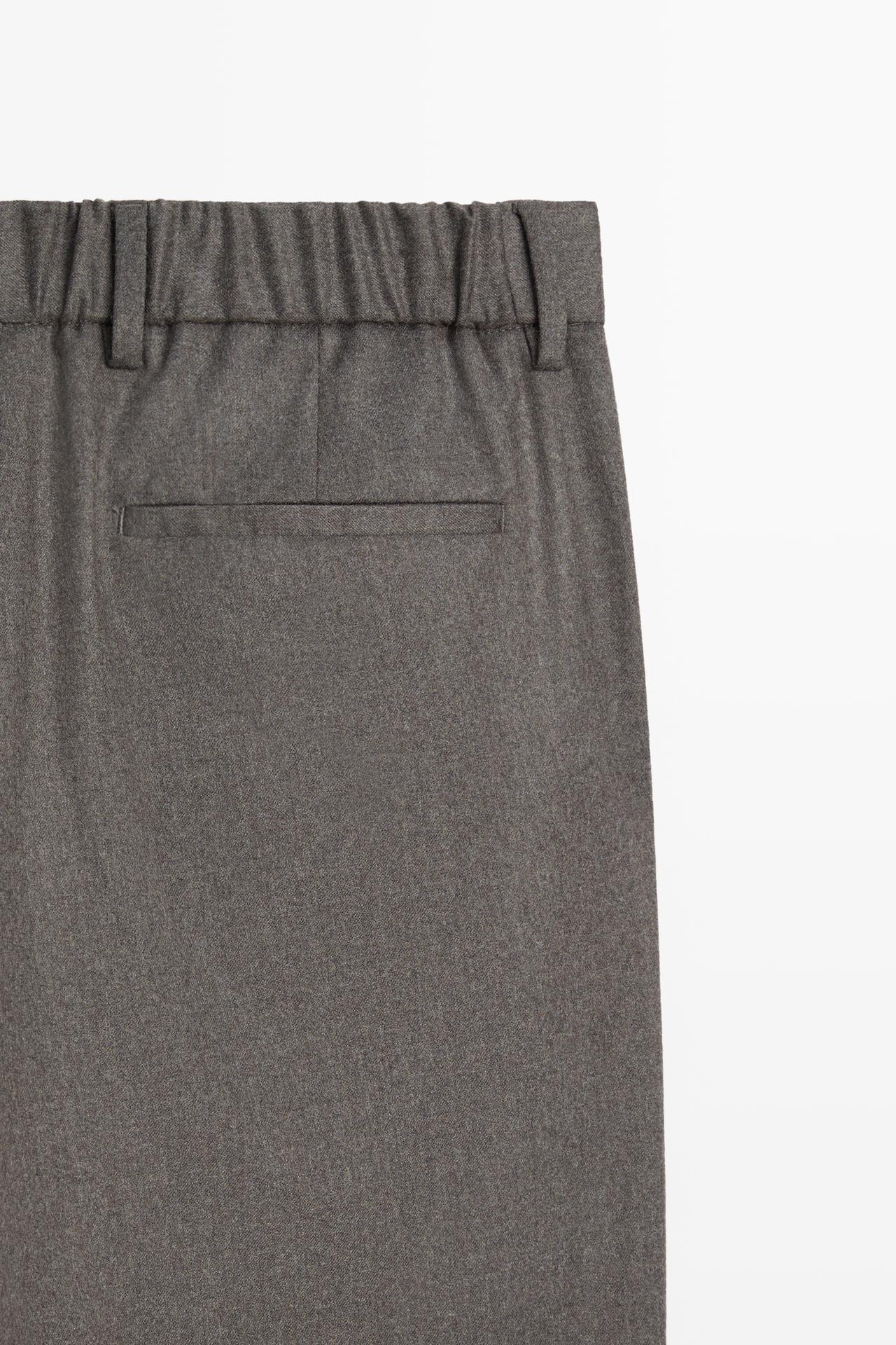 100% Wool Suit Pants — MINK