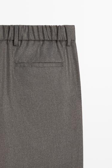 100% Wool Suit Pants — MINK 7