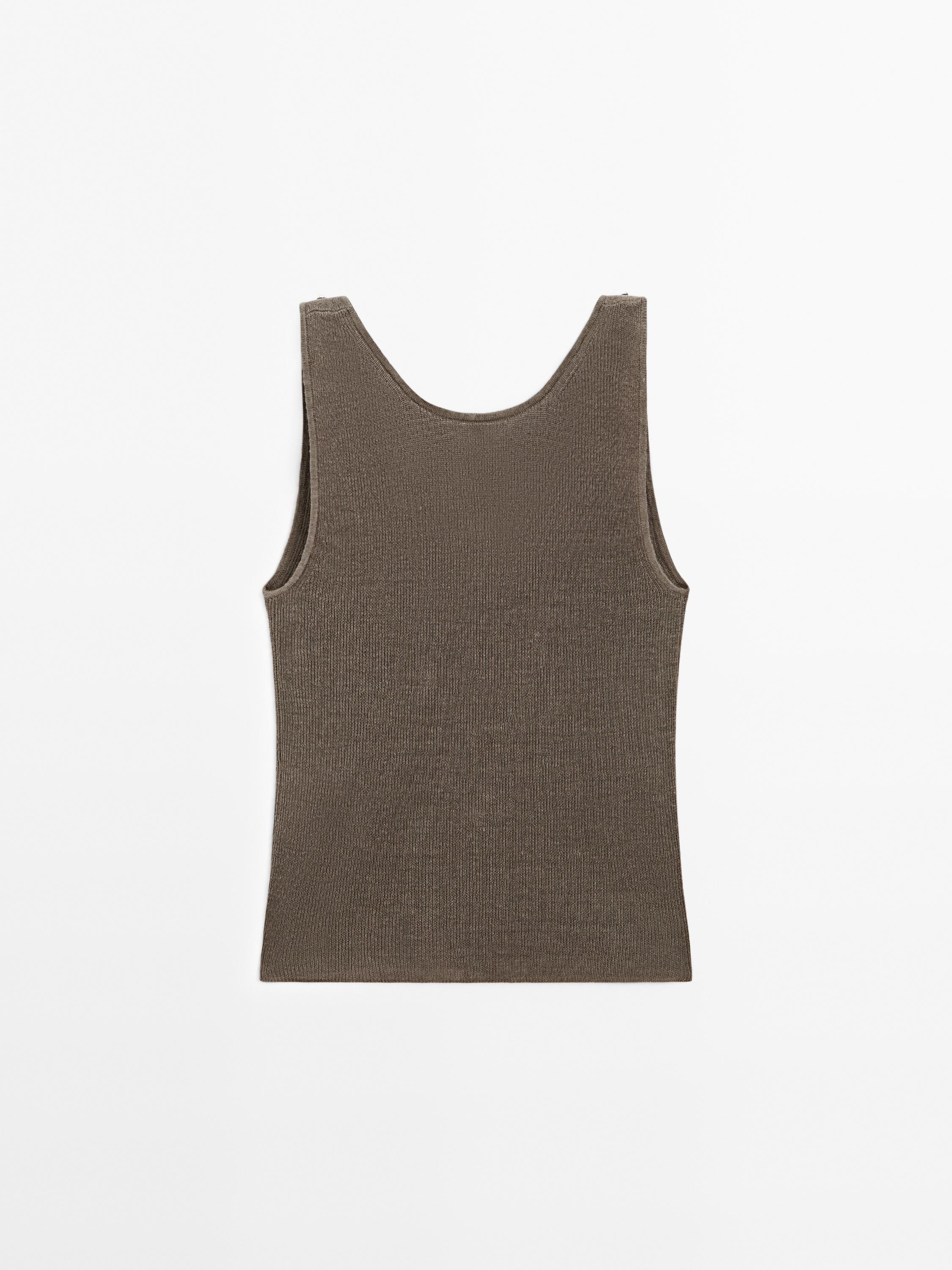 Knit top with stud details