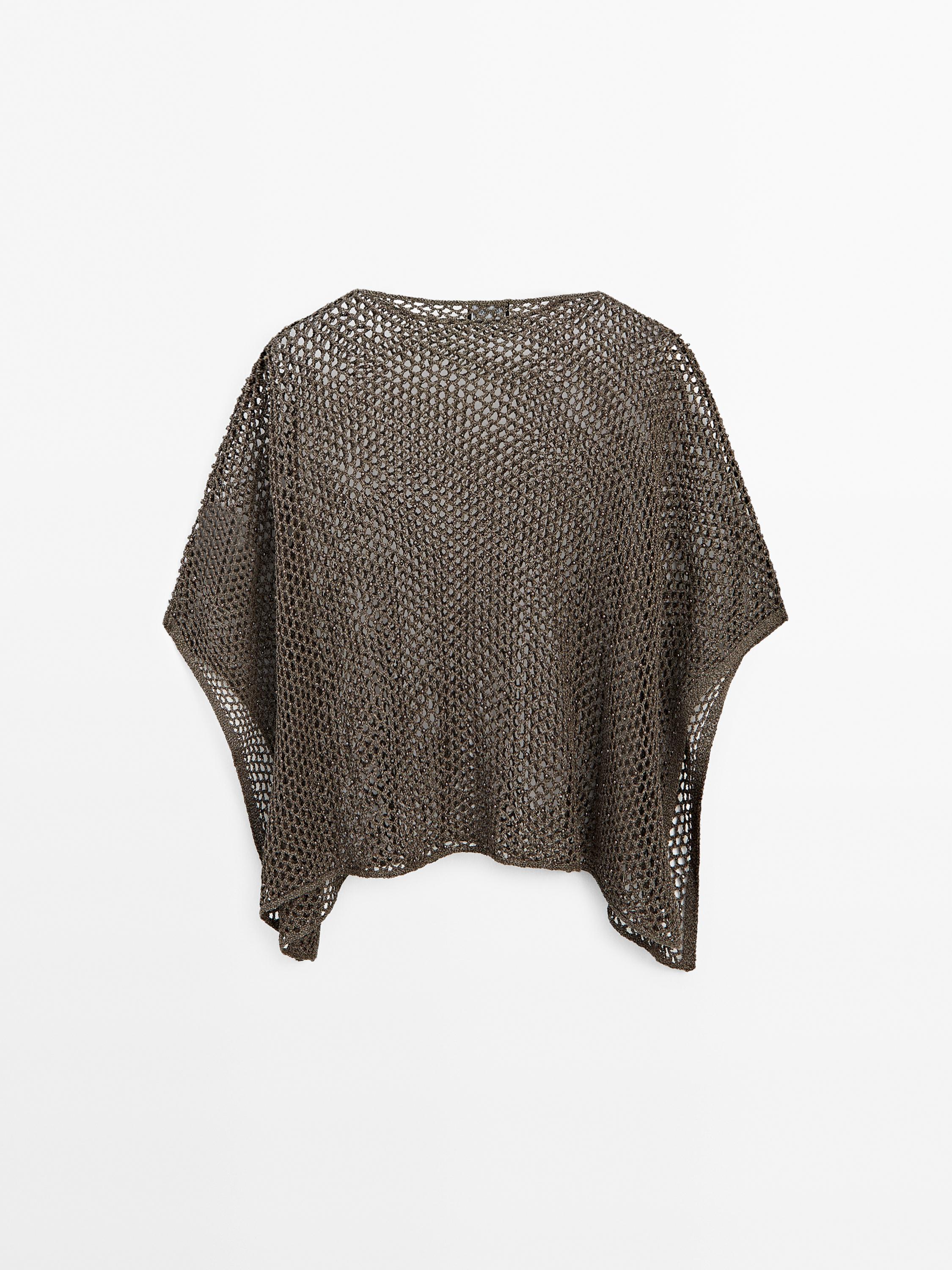 Short cutwork cape