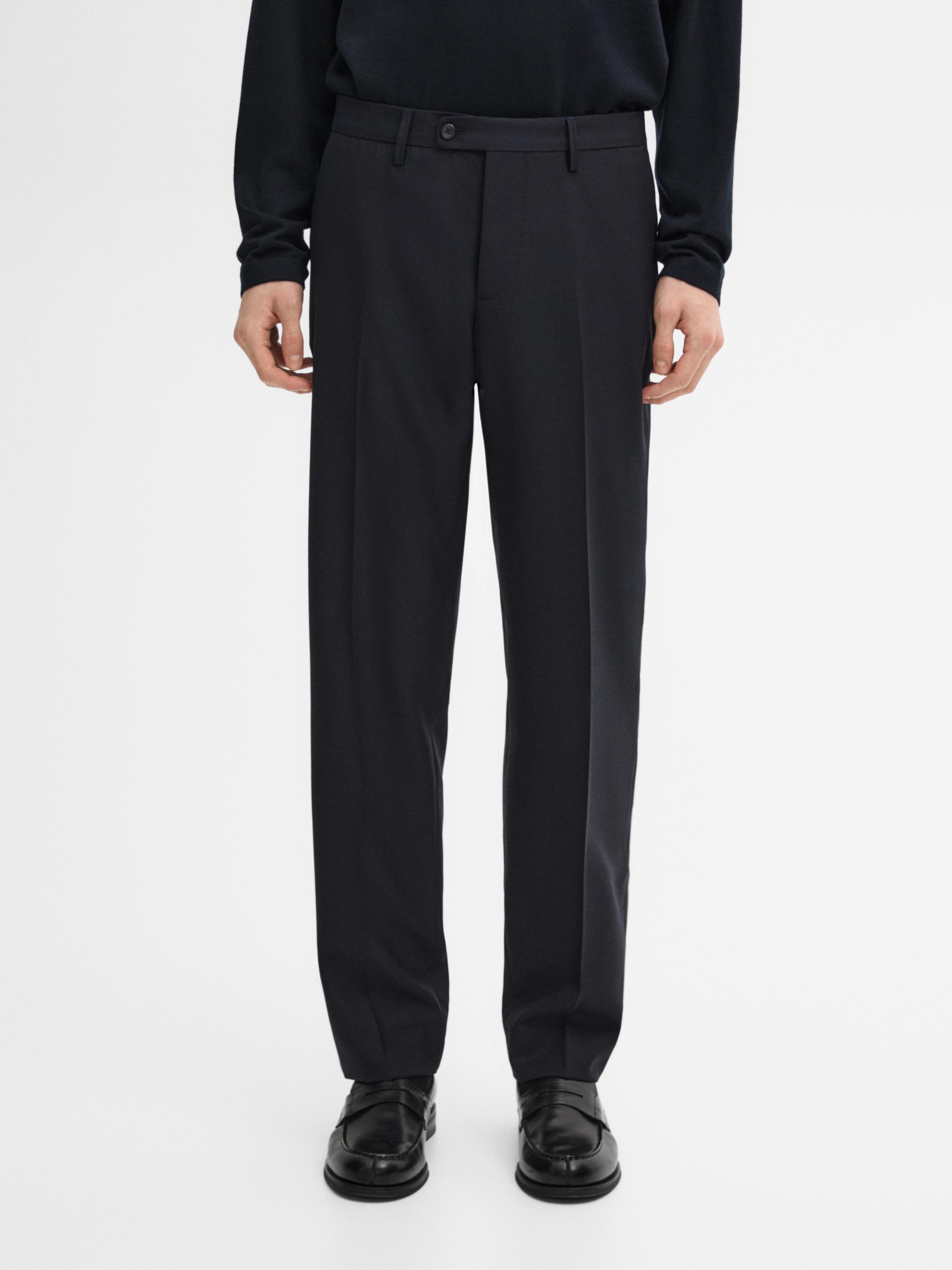 Wool blend smart trousers