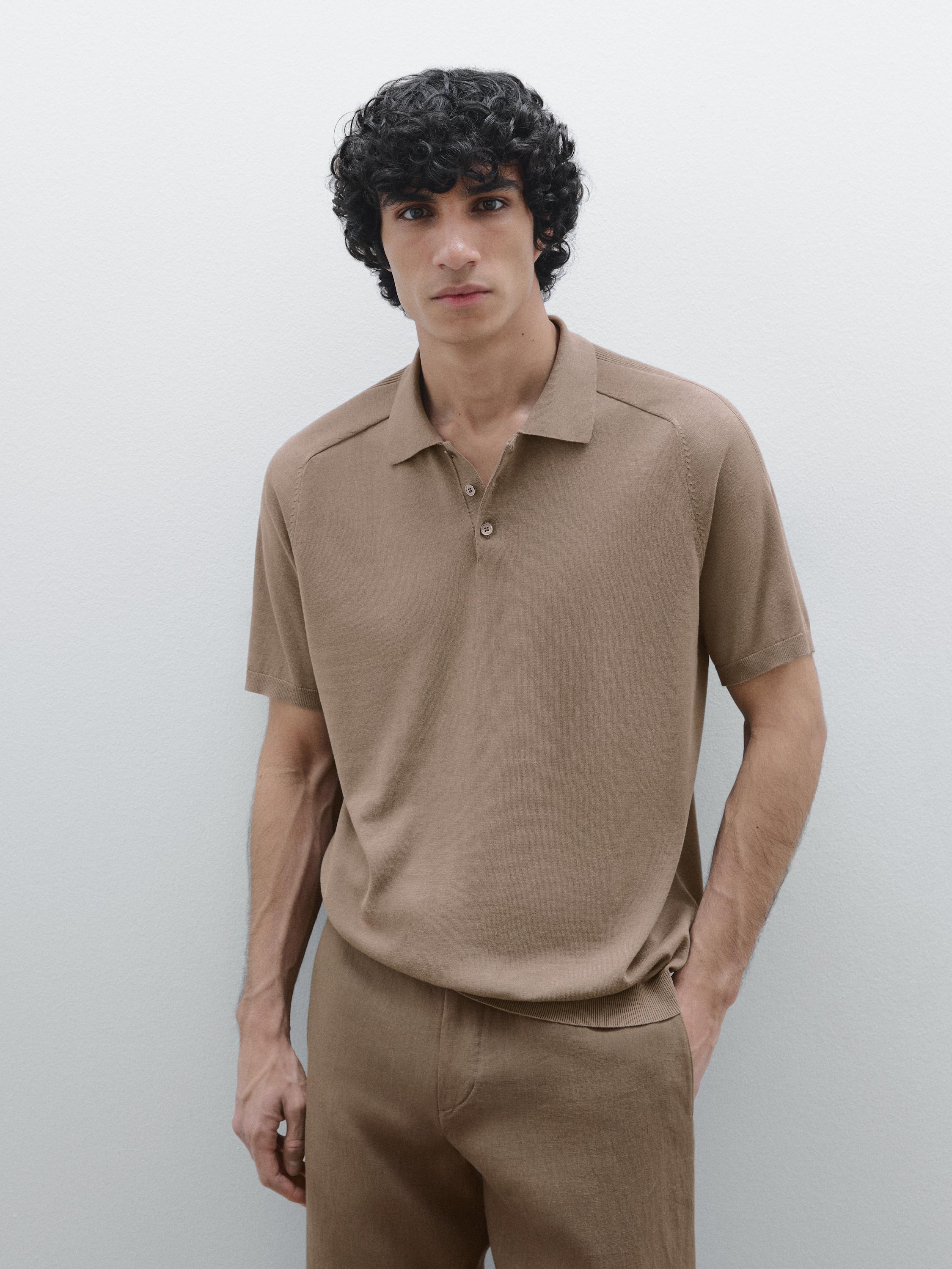 Polo 100 % coton à manches courtes