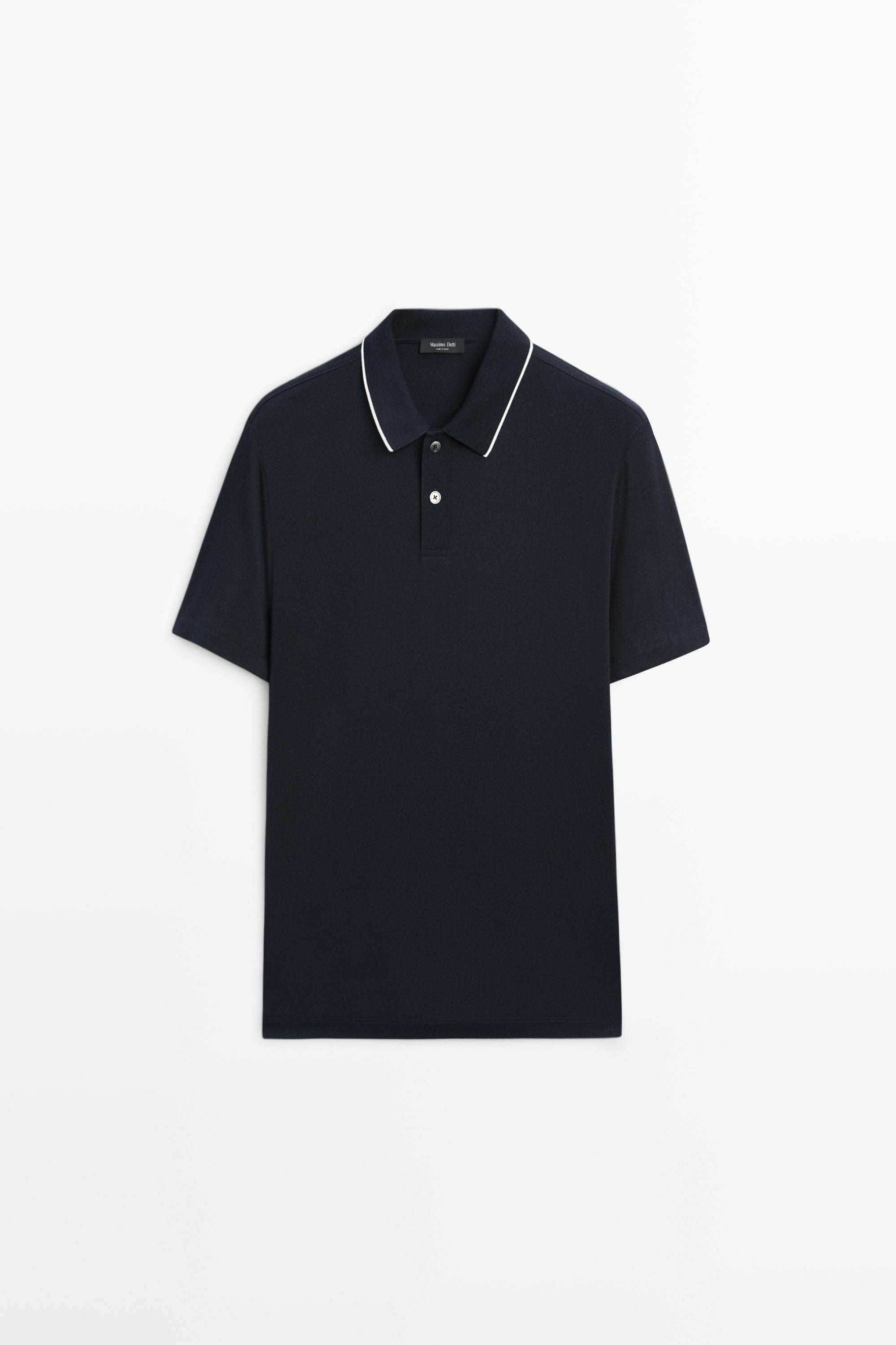 Polo manches courtes détail contrastant