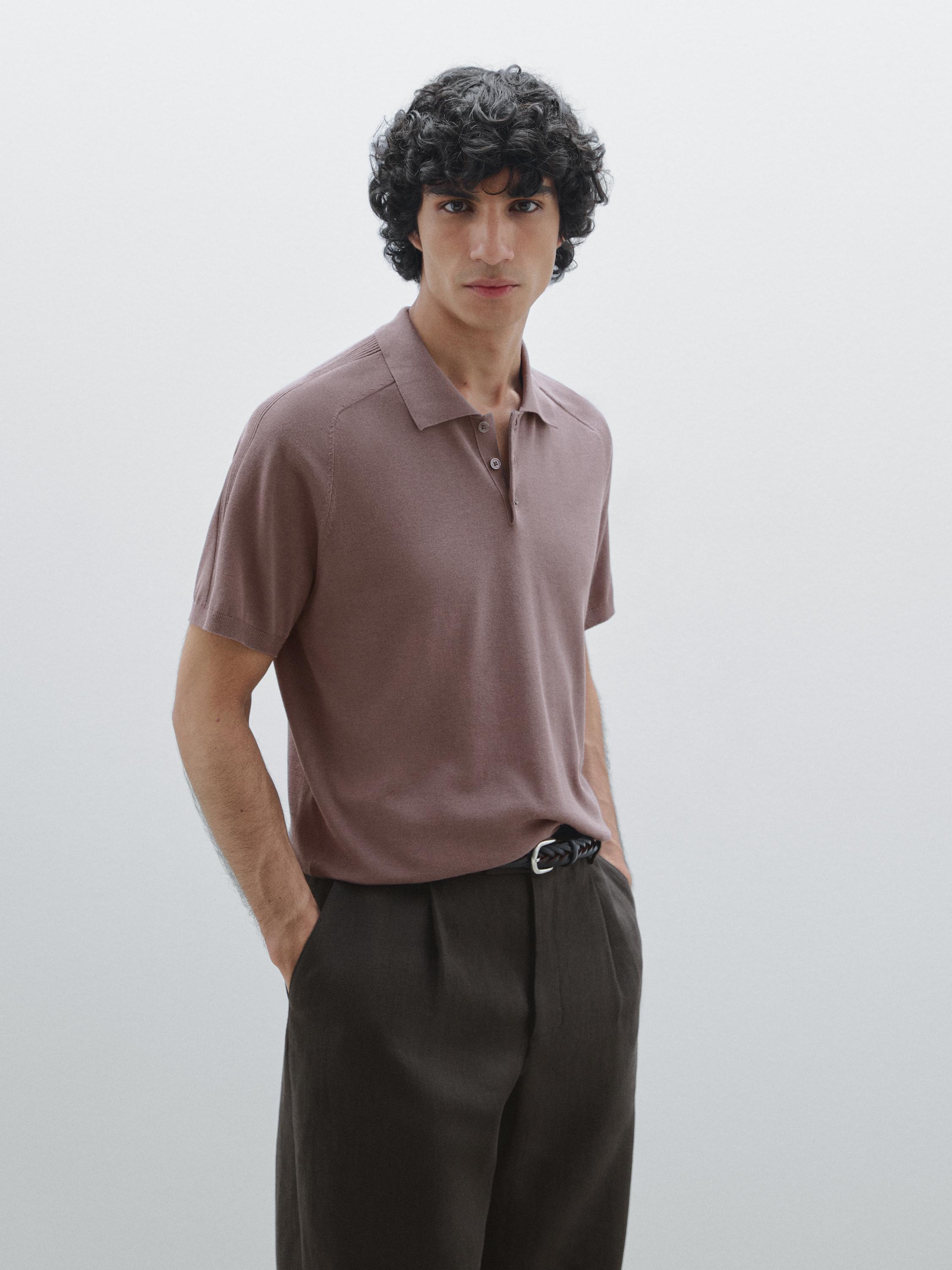 Polo 100 % coton à manches courtes