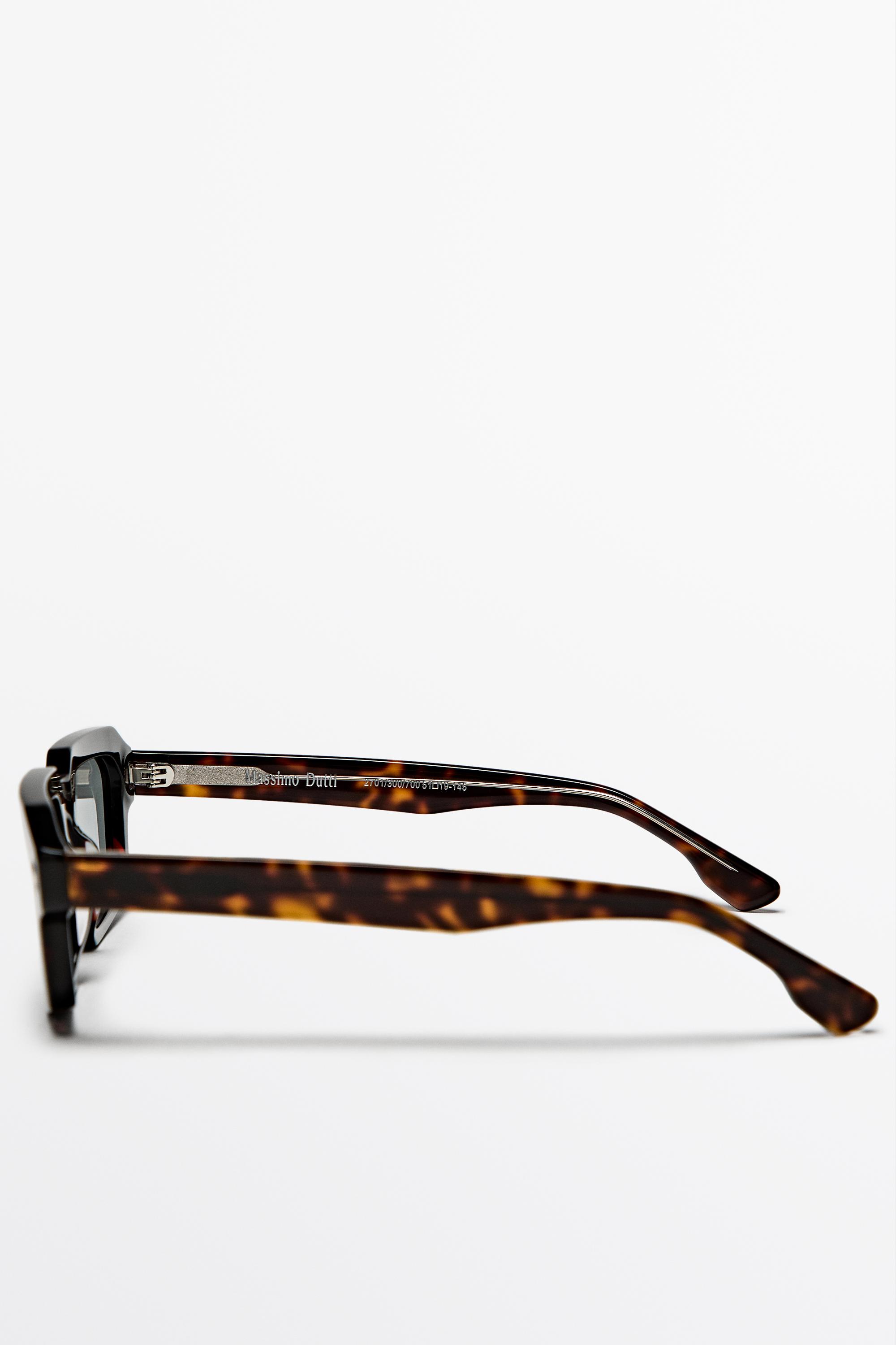 Rectangular sunglasses — BROWN