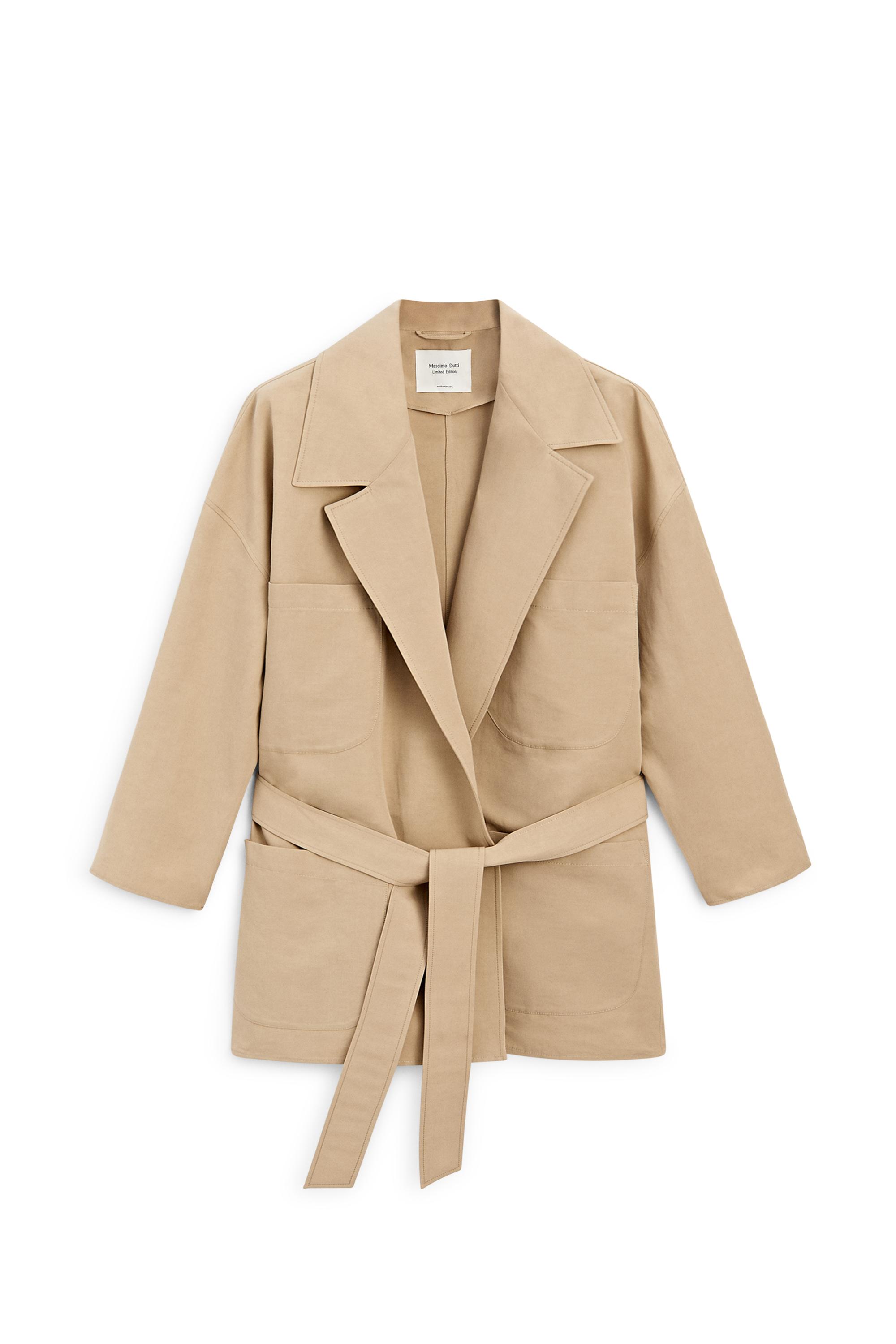 Oversize cotton and linen jacket - LIMITED EDITION — BEIGE