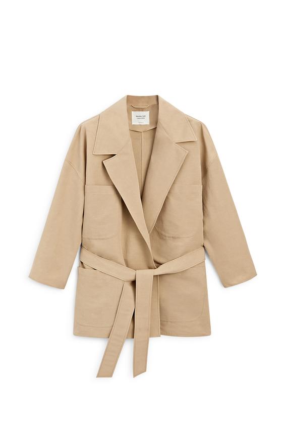 Oversize pamuklu keten ceket - LIMITED EDITION