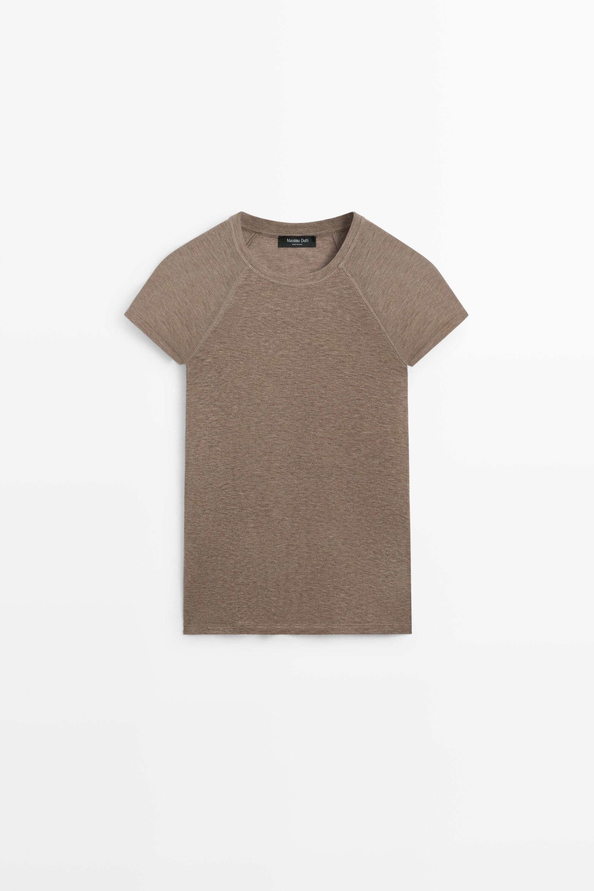 Koszulka z krótkim rękawem typu raglan