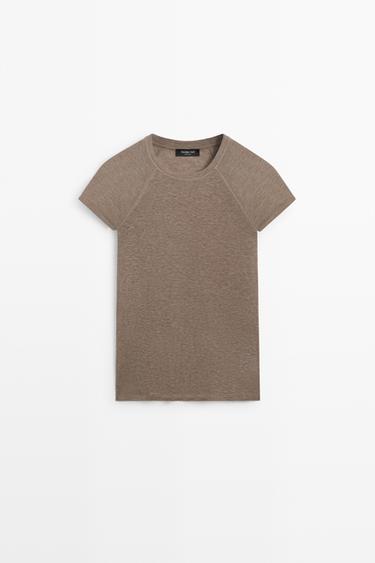 Short sleeve raglan T-shirt — MINK 2