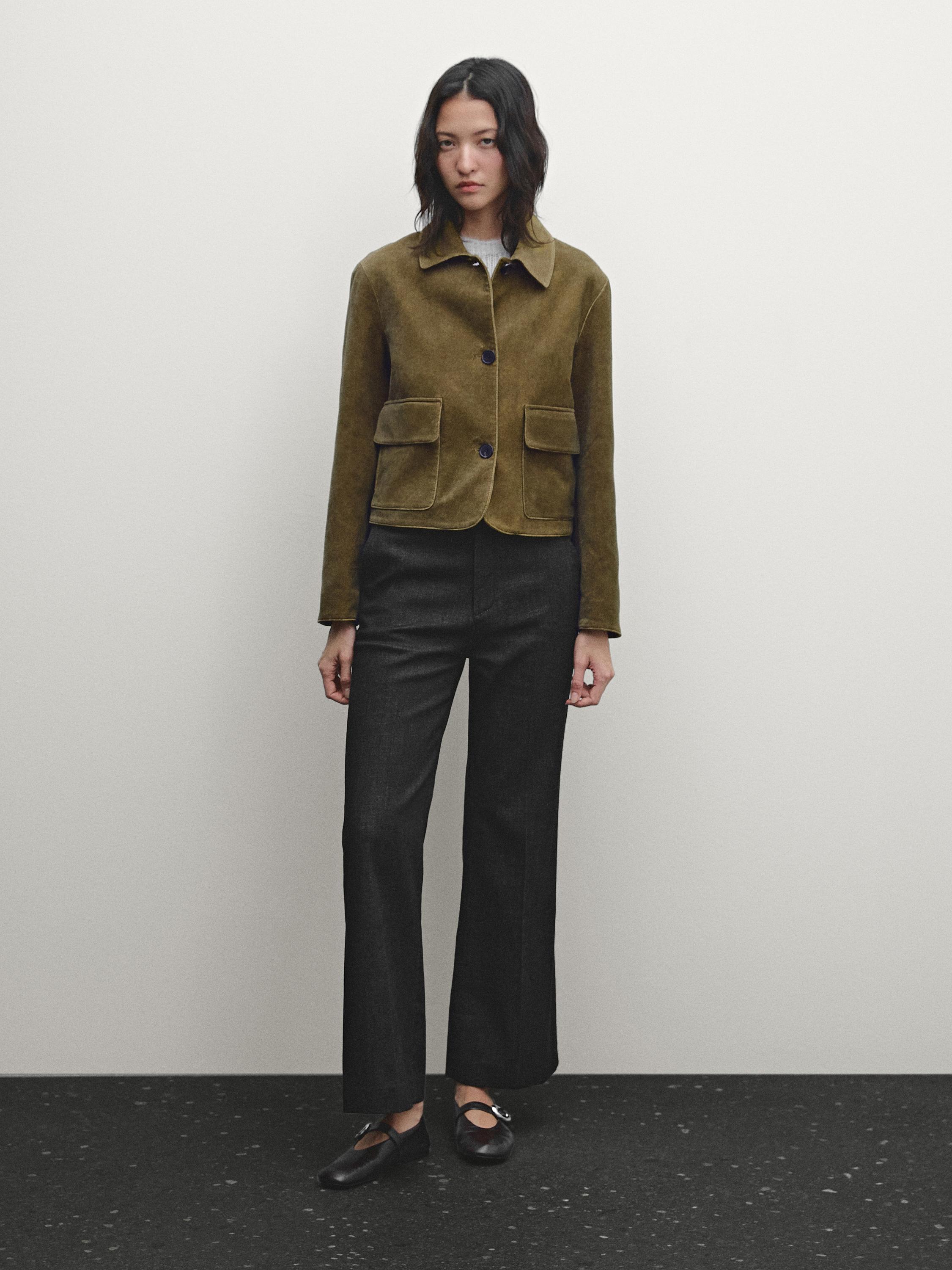 Traje Terciopelo Mujer Massimo Dutti Blazer Terciopelo Trajes