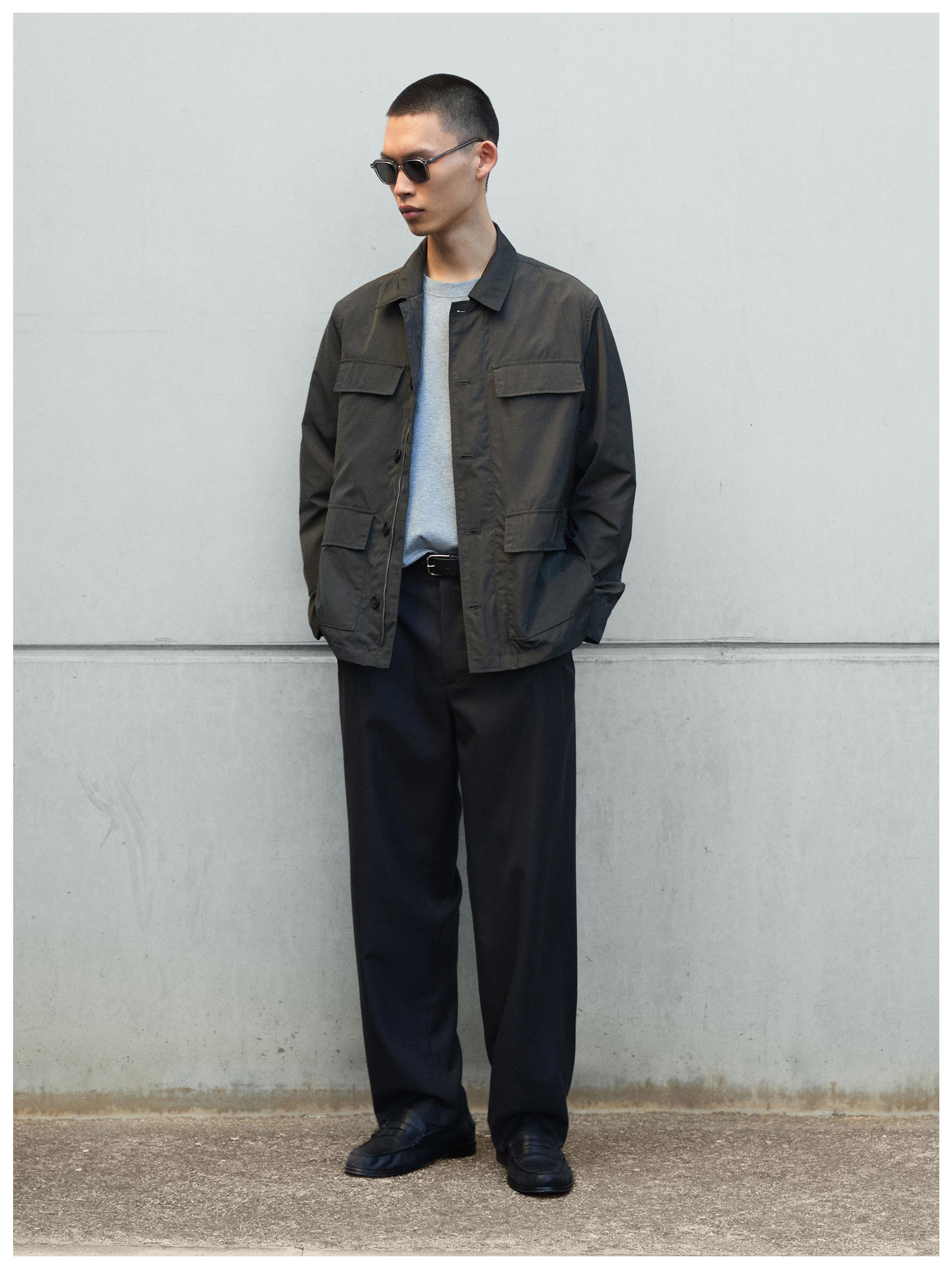 Lightweight jacket with pockets — KHAKI