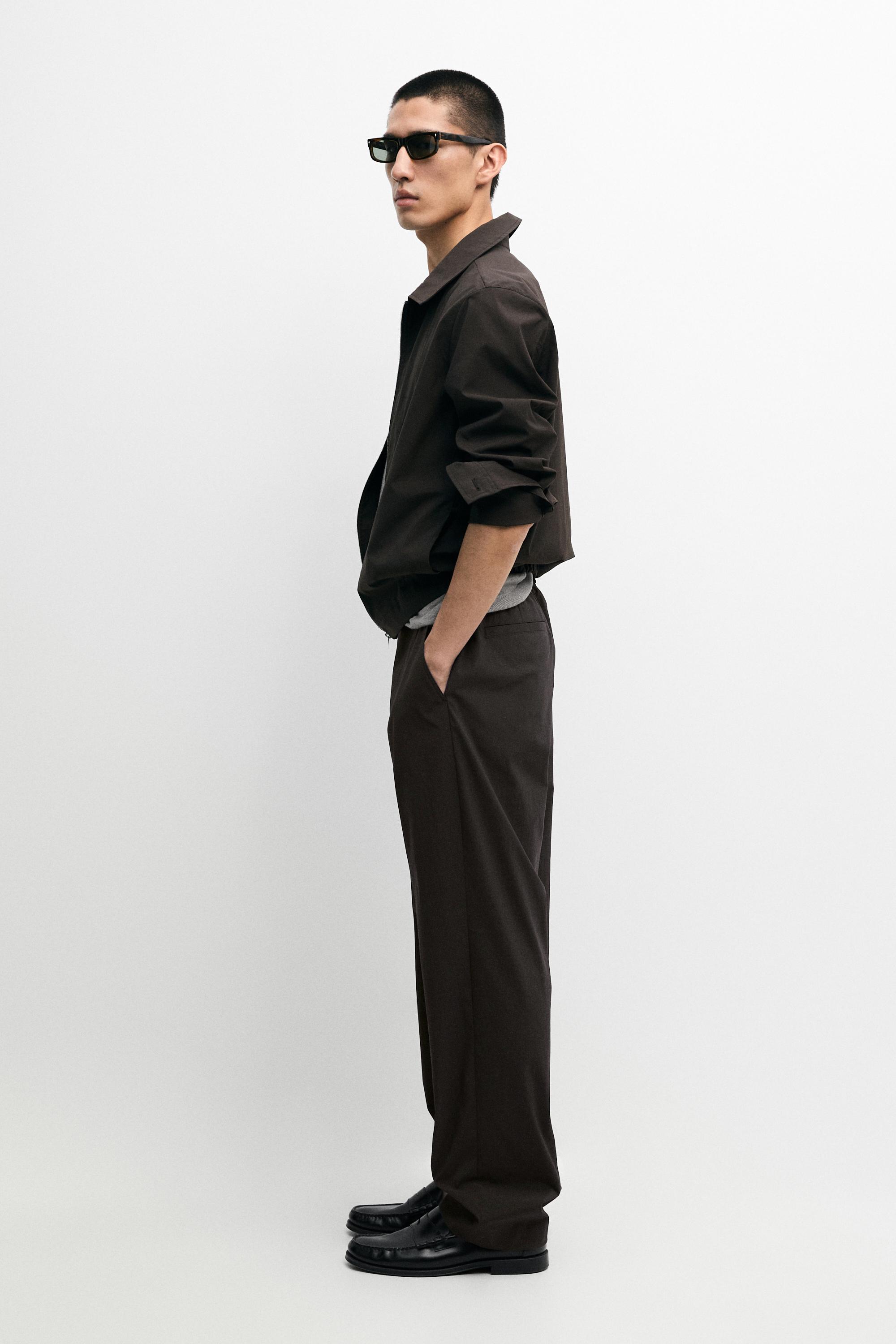 Total look cropped jacket — BROWN