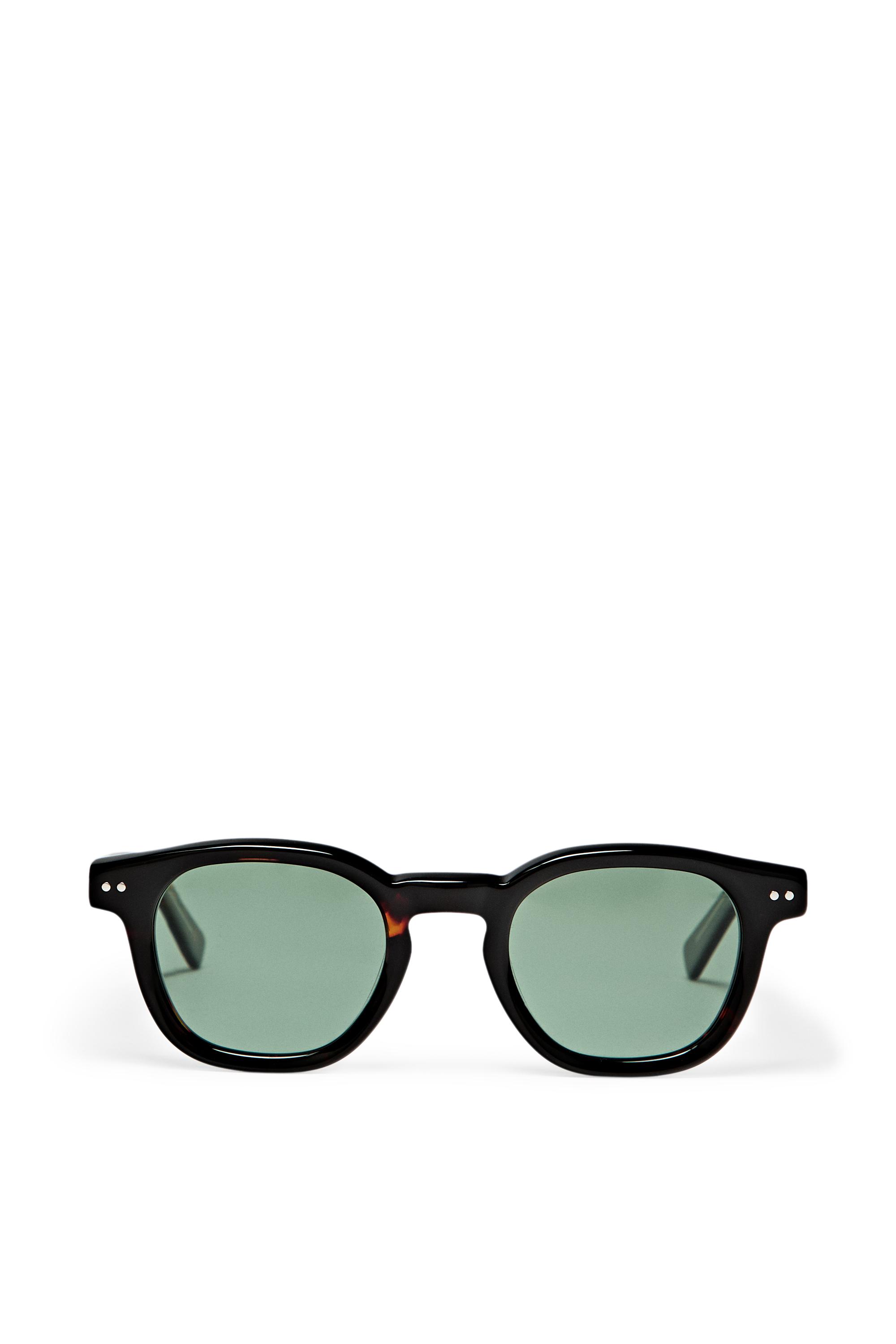 Round sunglasses — BROWN
