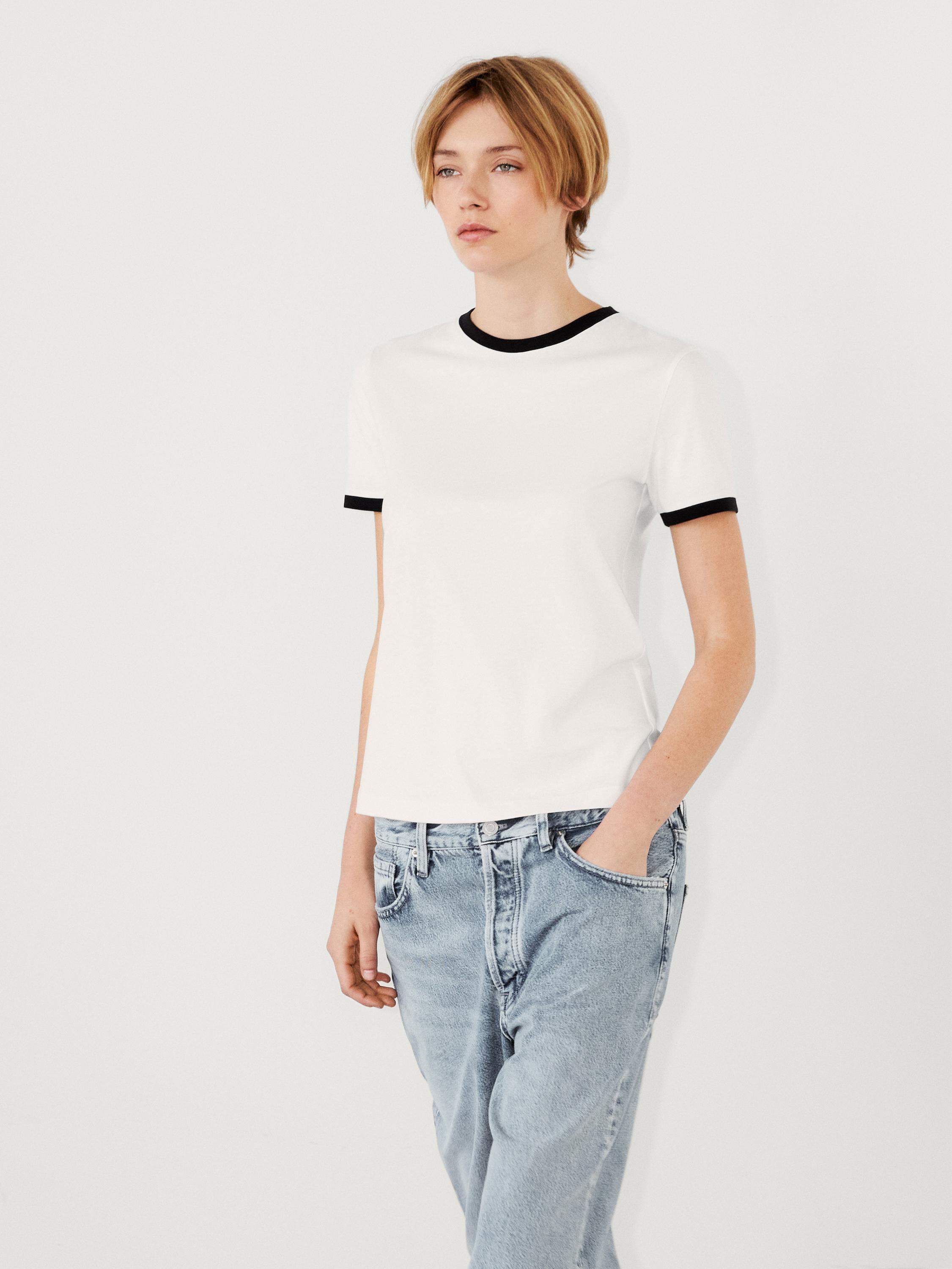 Camiseta blanca massimo dutti sale