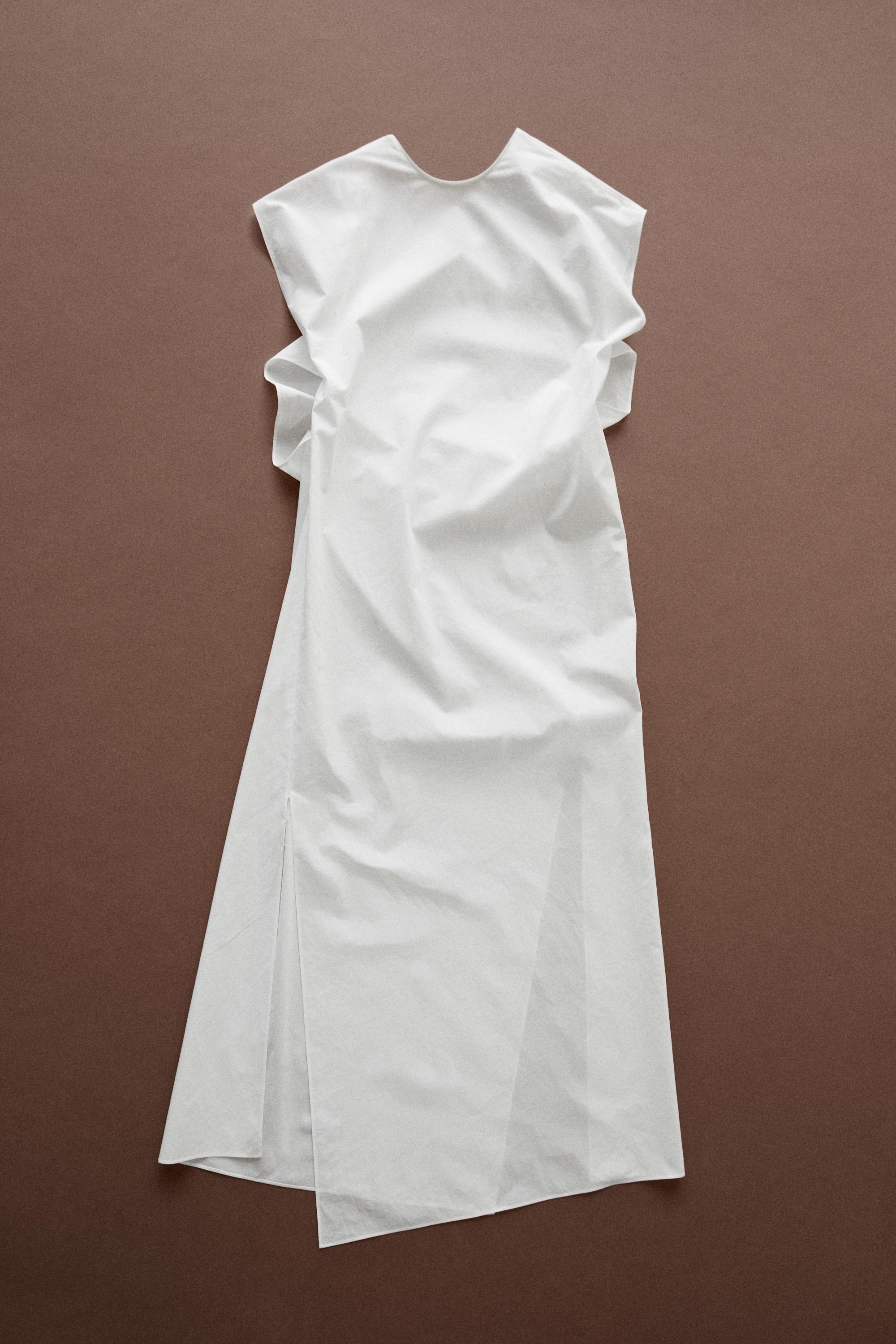 Asymmetric Dress - STUDIO — WHITE