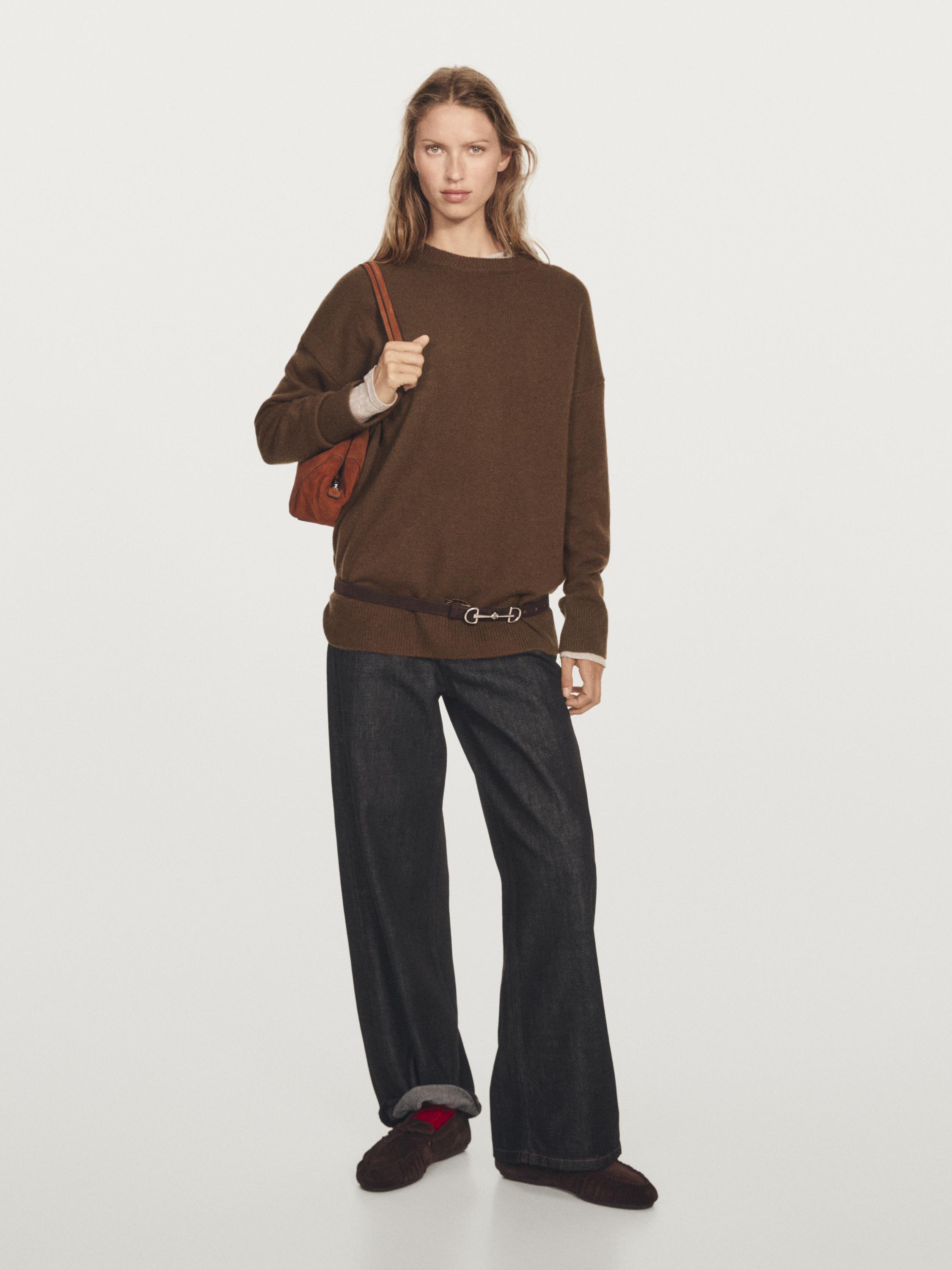 100%喀什米爾山羊絨寬鬆版針織衫