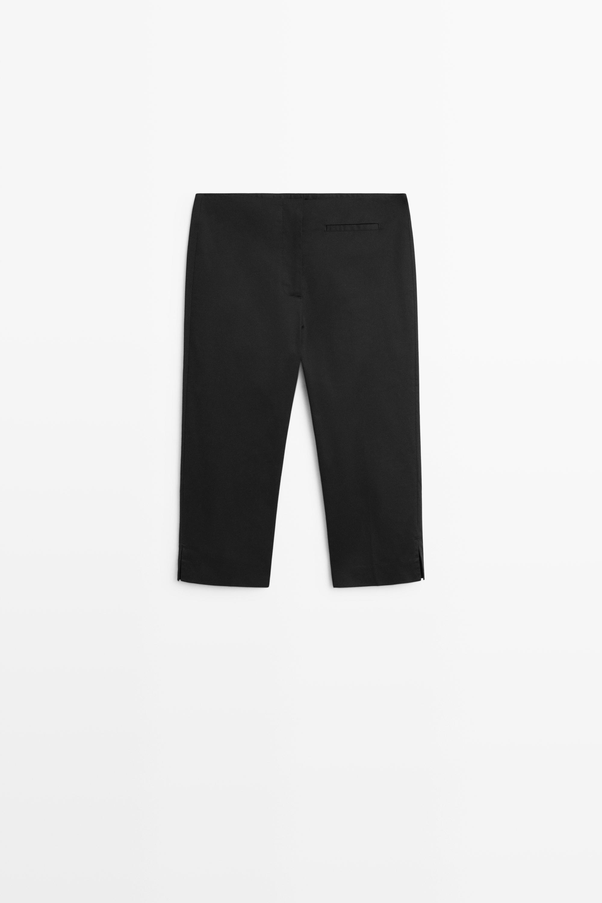 Cotton blend capris