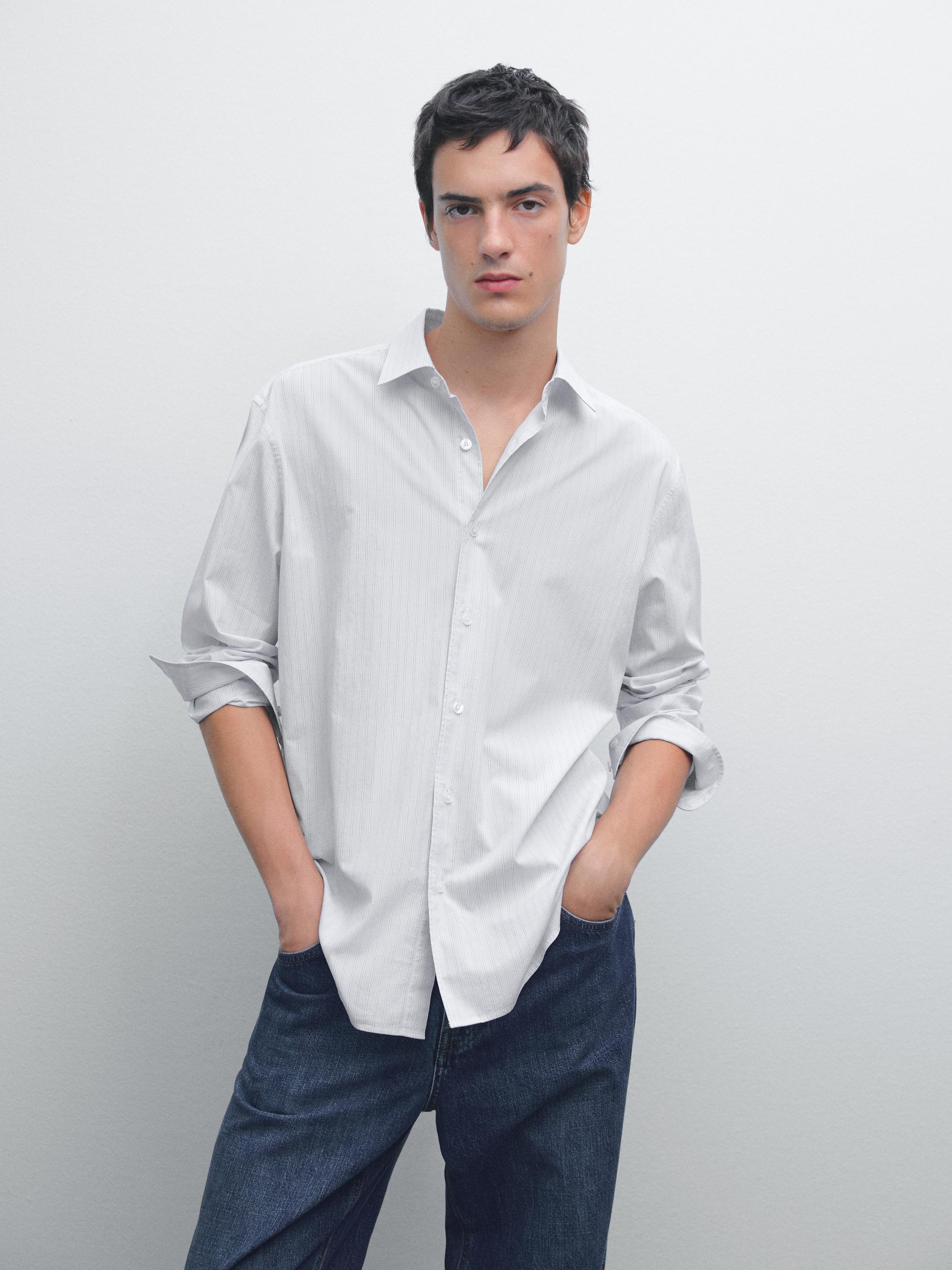 Camisa rayas regular fit