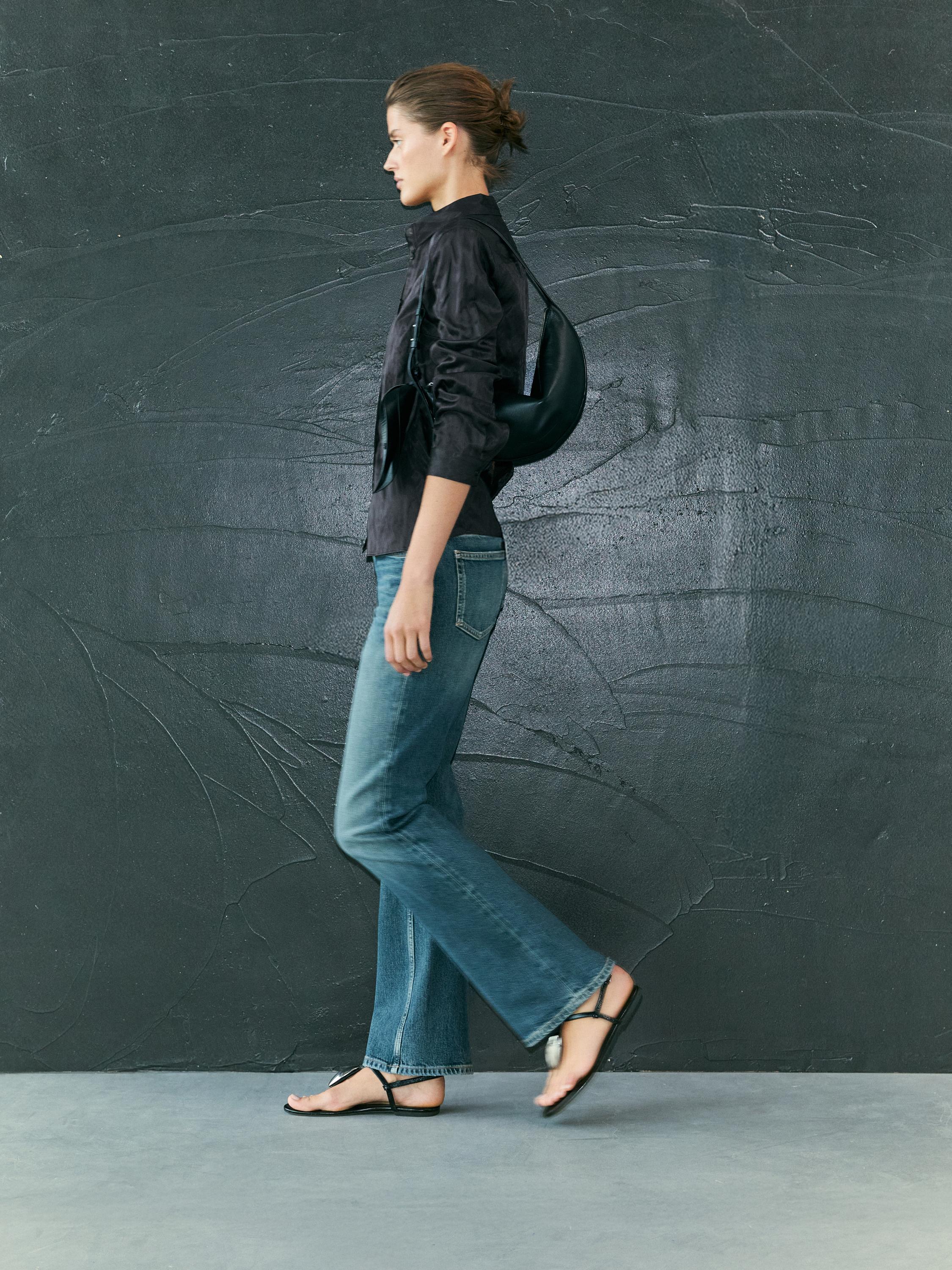 Textured cotton blend shirt