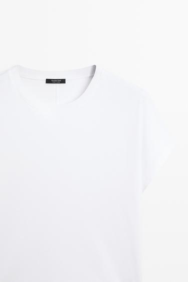 100% Cotton Short Sleeve T-Shirt — WHITE 4