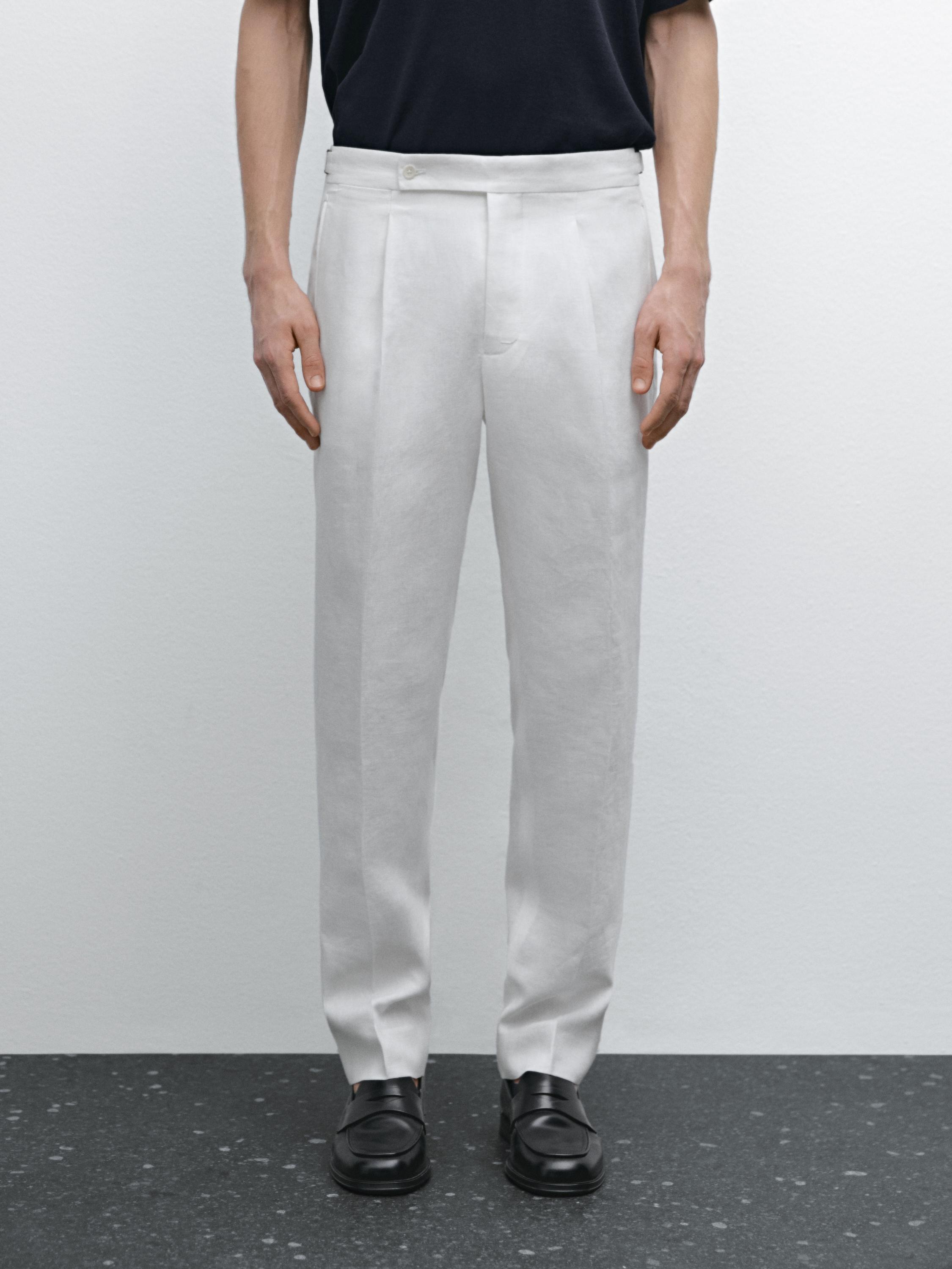 Pantaloni morbidi 100% lino