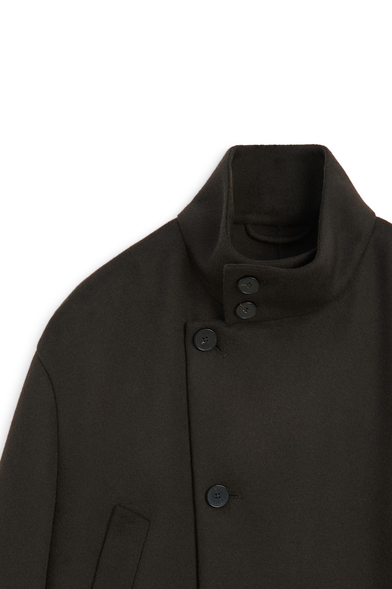 Long wool coat with pockets - LIMITED EDITION — BROWN