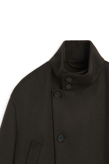 Long wool coat with pockets - LIMITED EDITION — BROWN 9