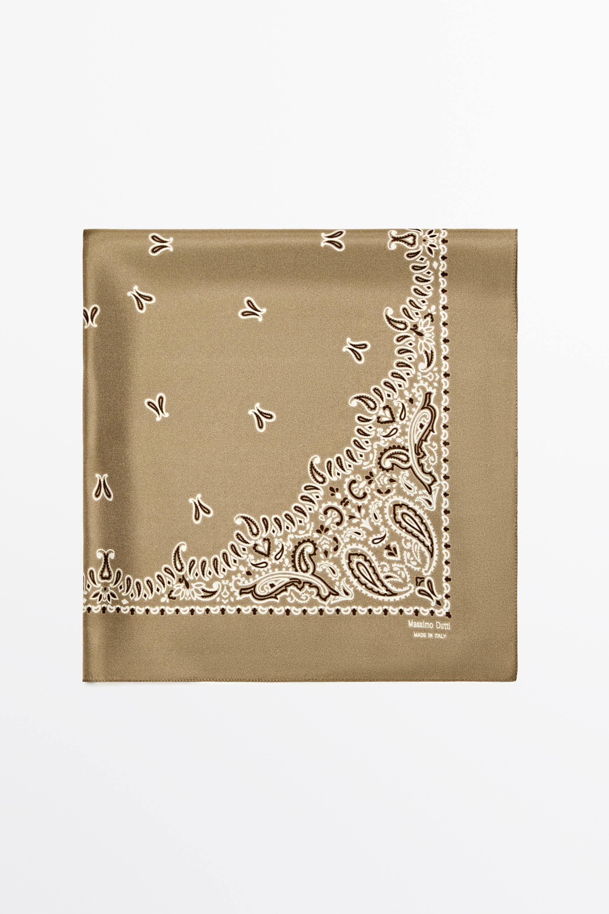 Paisley print scarf — GOLDEN