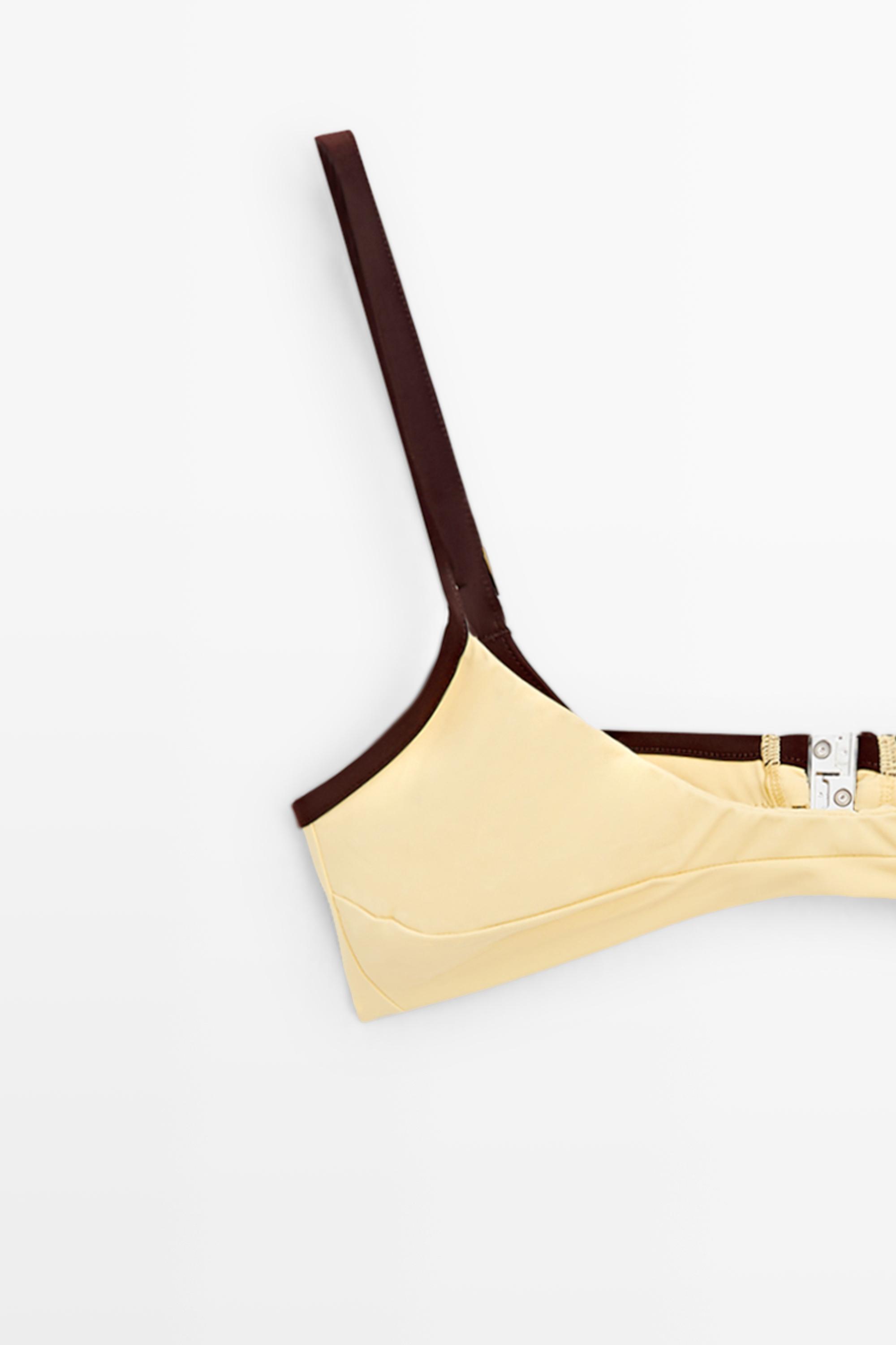 Contrast bikini top — Vanilla