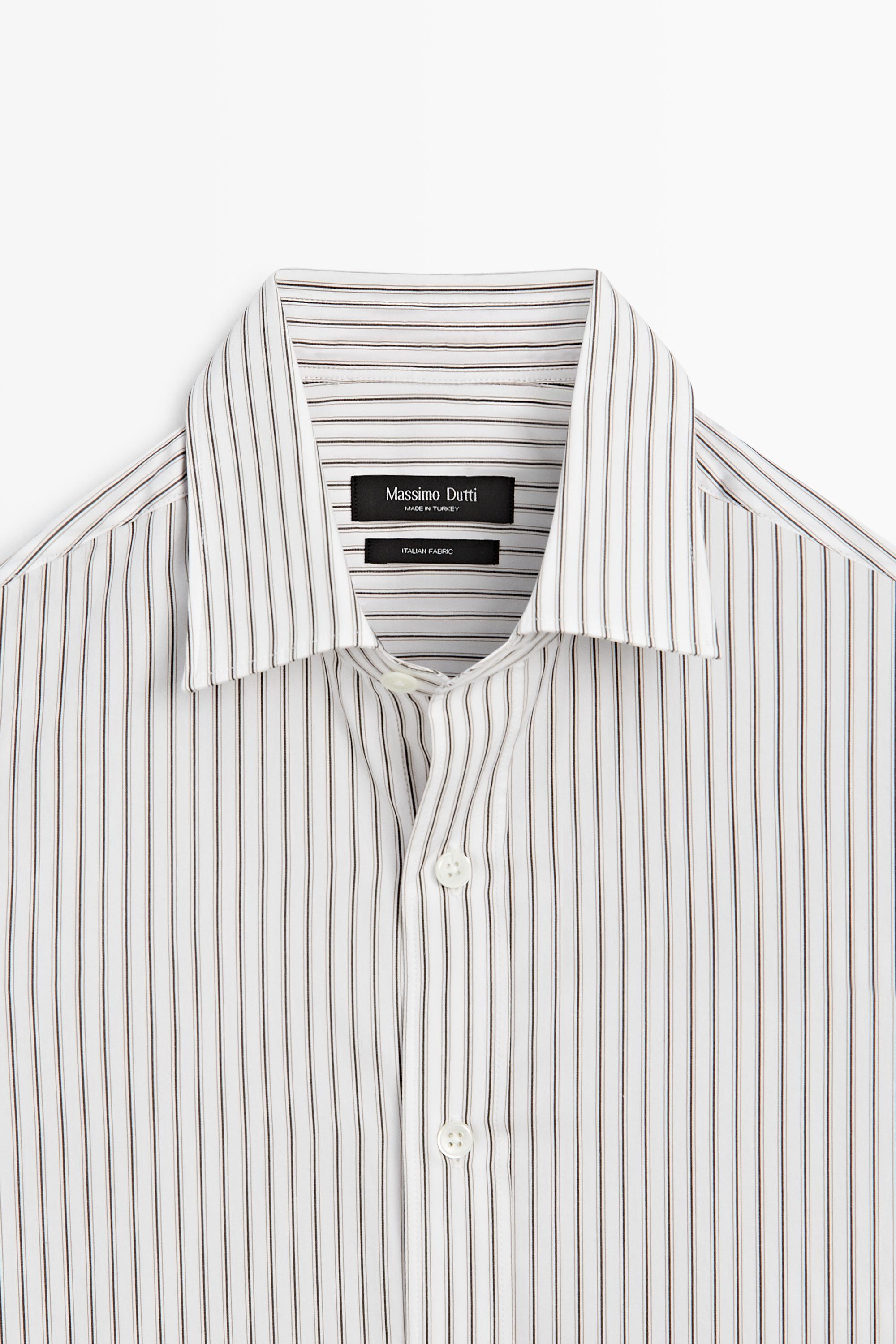 Massimo Dutti %100 pamuklu regular fit gömlek görsel 6