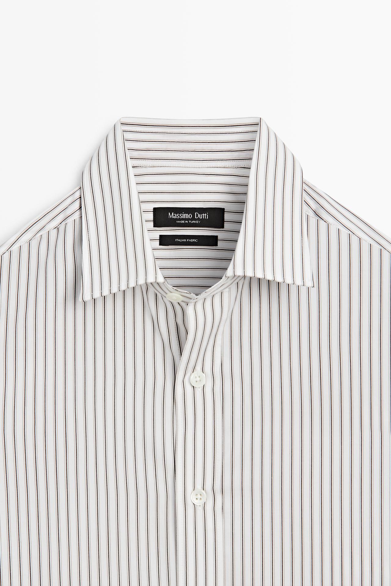 100% Cotton Regular Fit Shirt — BROWN