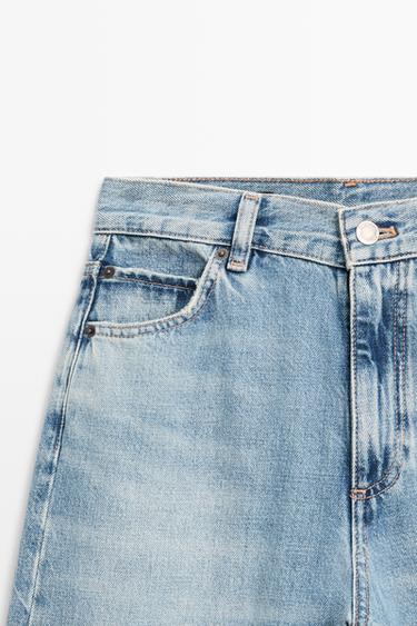 High-waist palazzo jeans — Light Blue 4