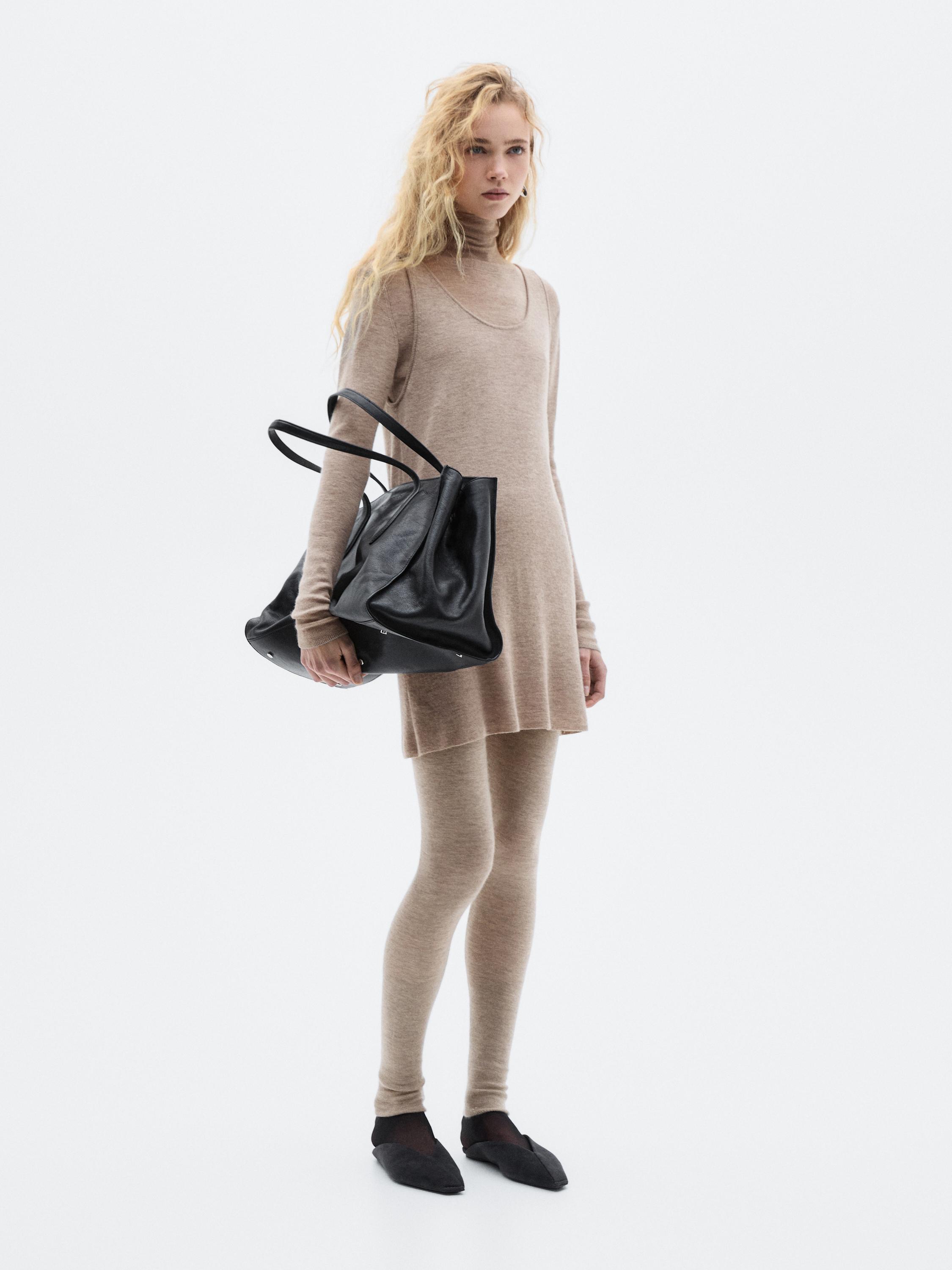 Langes Stricktop mit Trägern aus 100 % Kaschmir – LIMITED