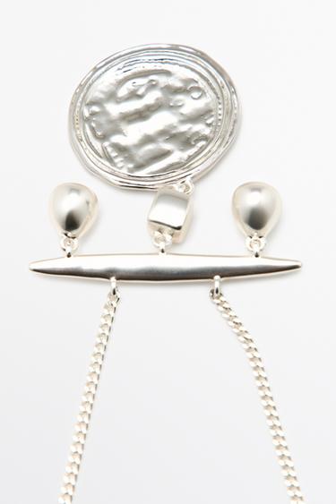 Long coin necklace — SILVER 4