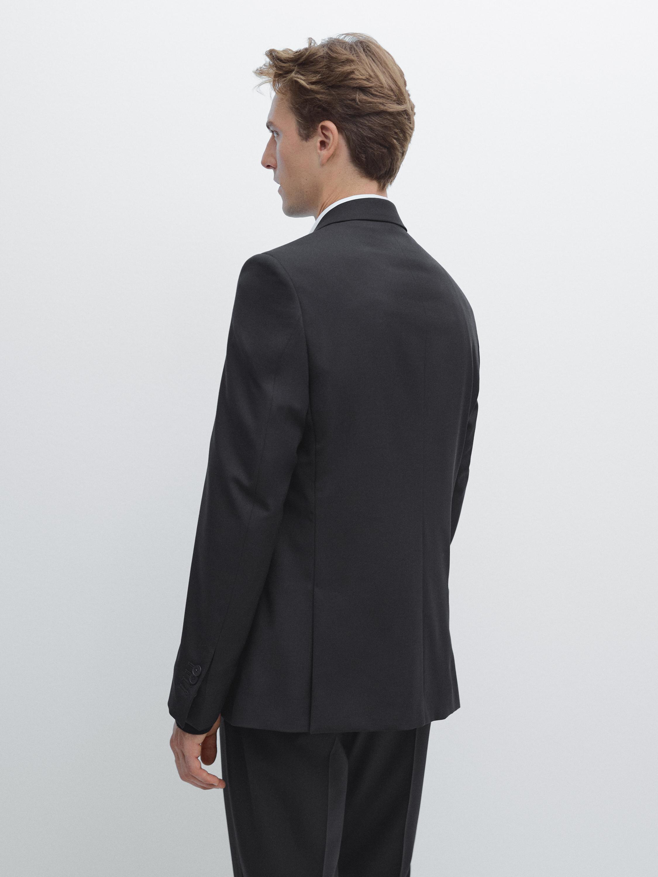 100% wool suit blazer