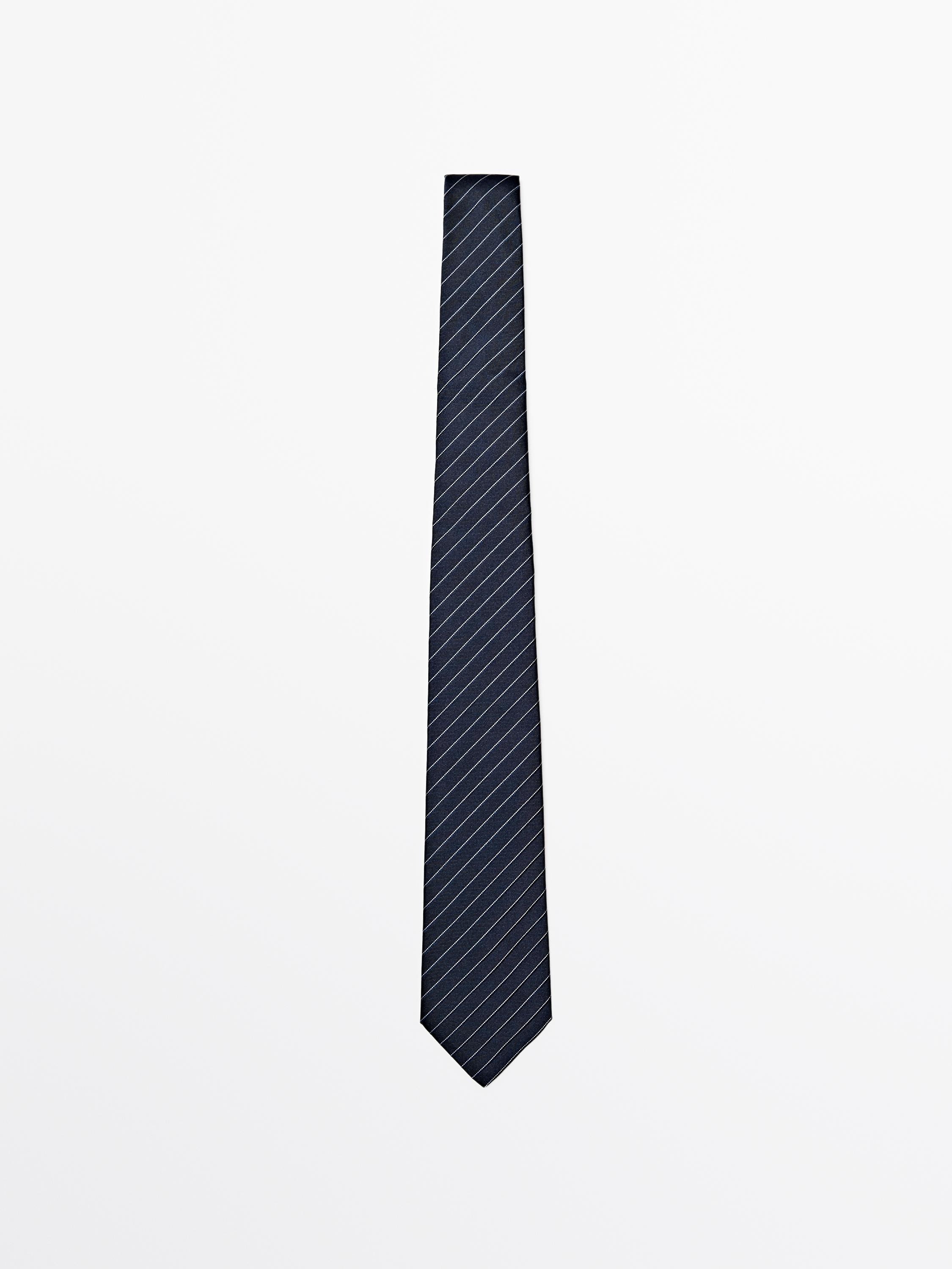100% silk striped tie