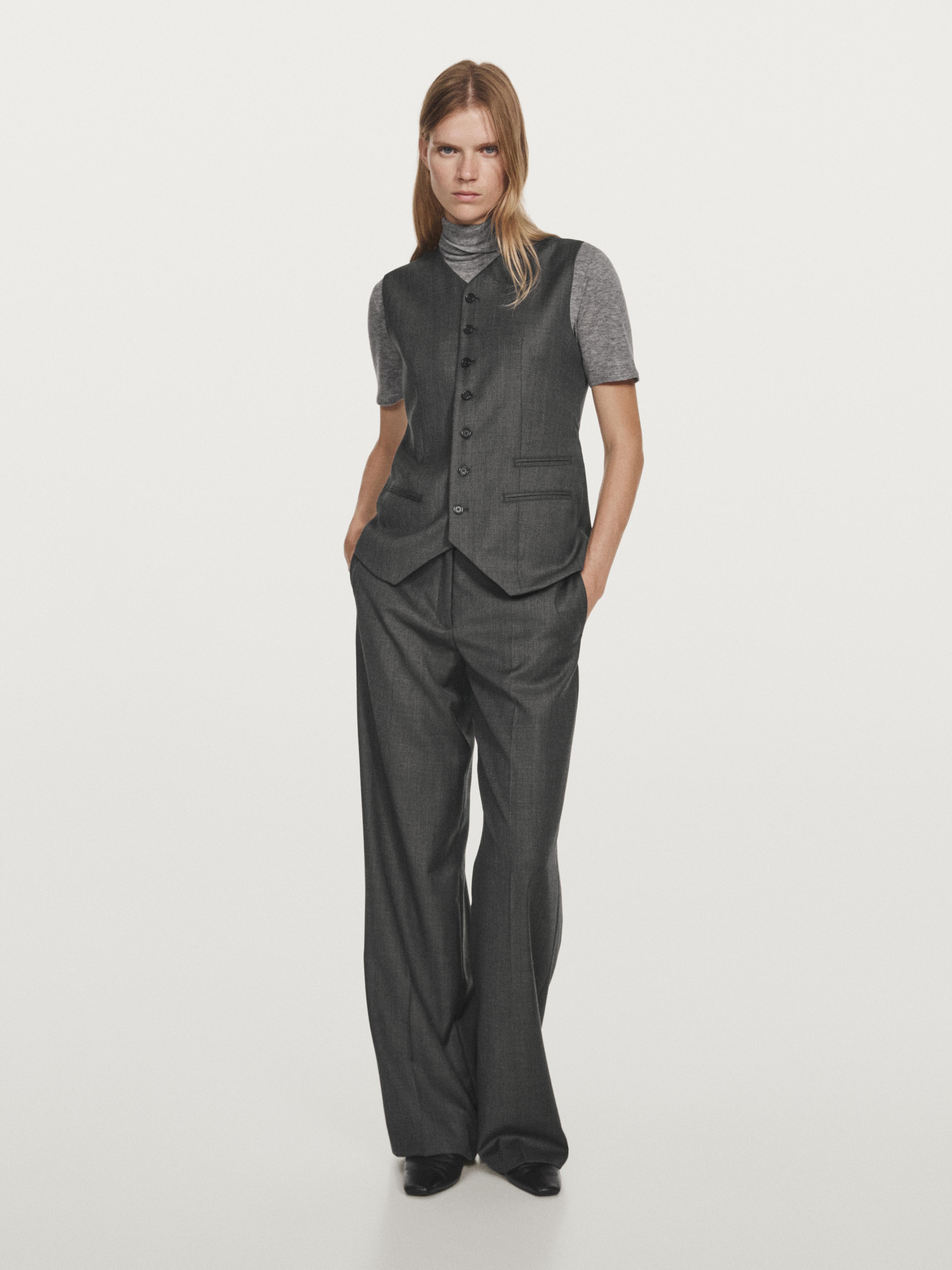 100% wool suit waistcoat