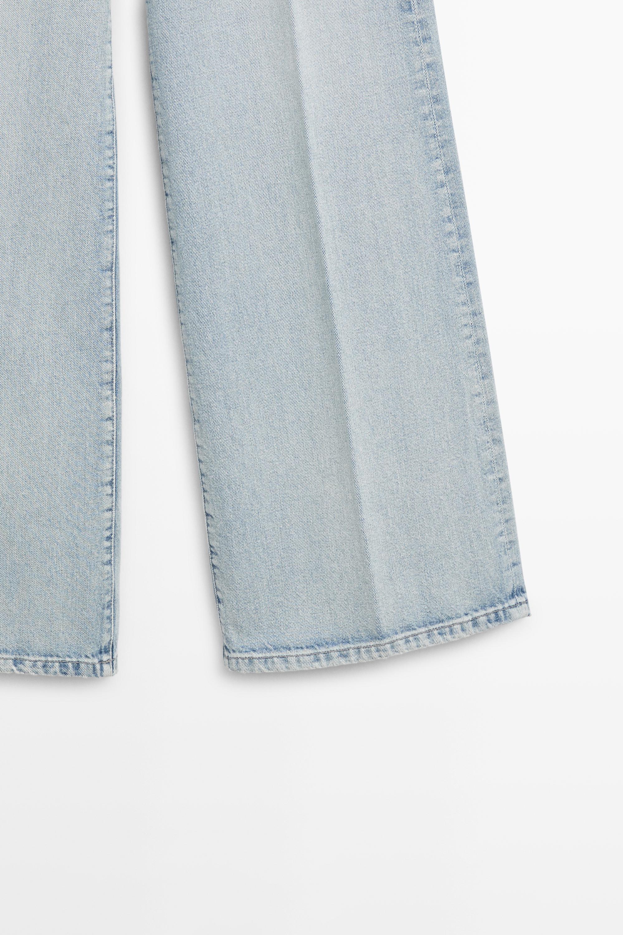 High-waist palazzo jeans — Light Blue