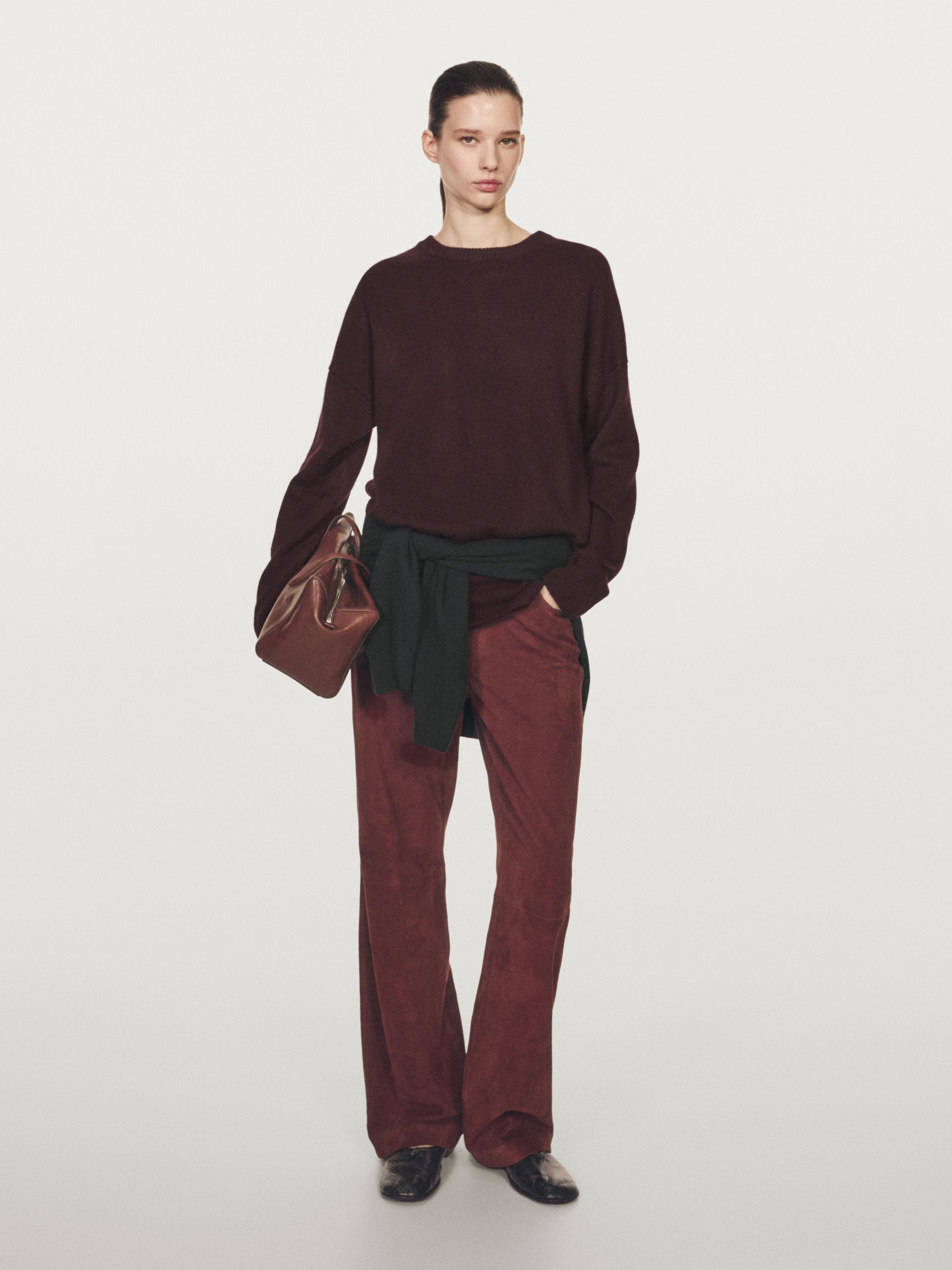 100% cashmere oversize knit sweater
