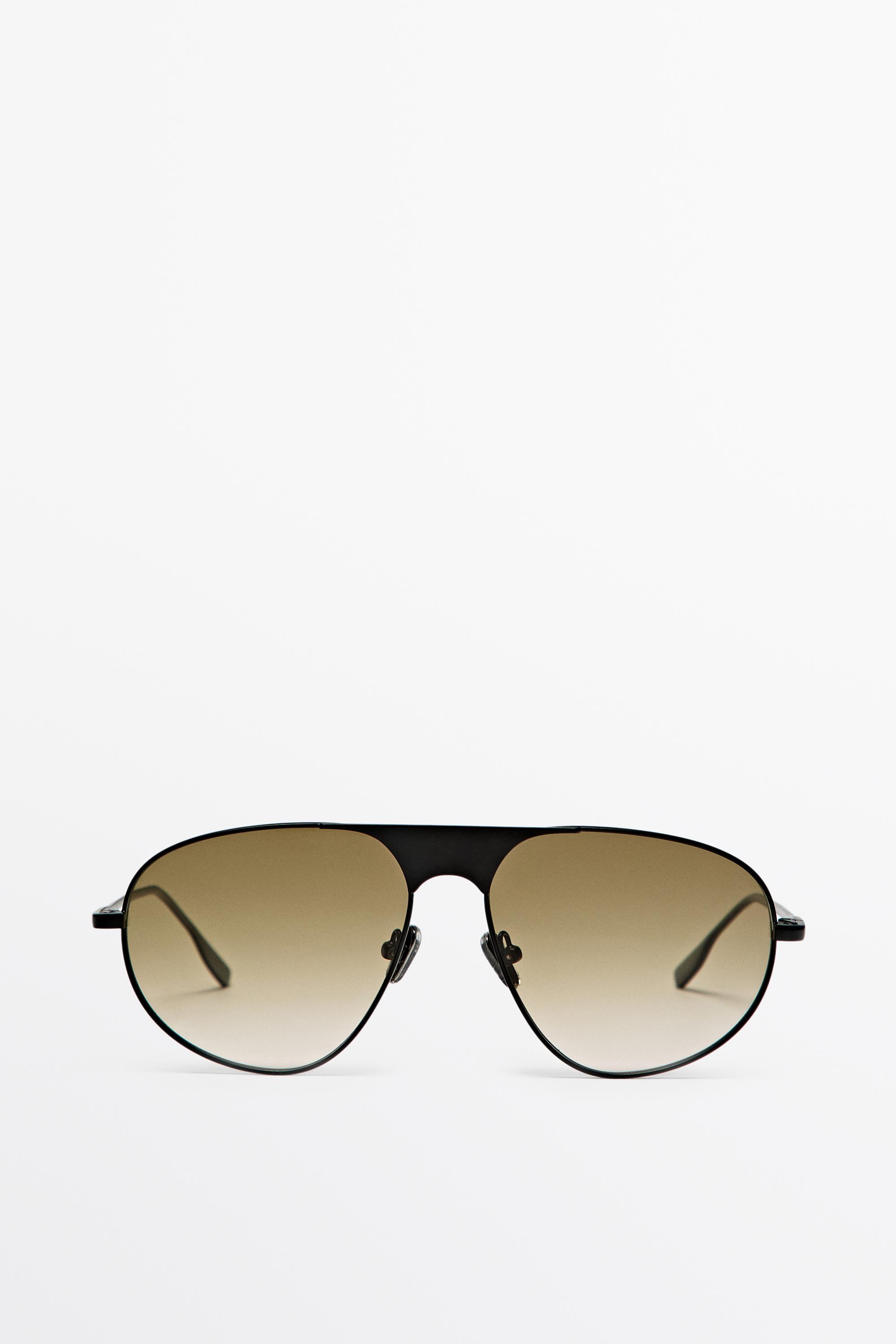 Lunettes de soleil aviateur métalliques